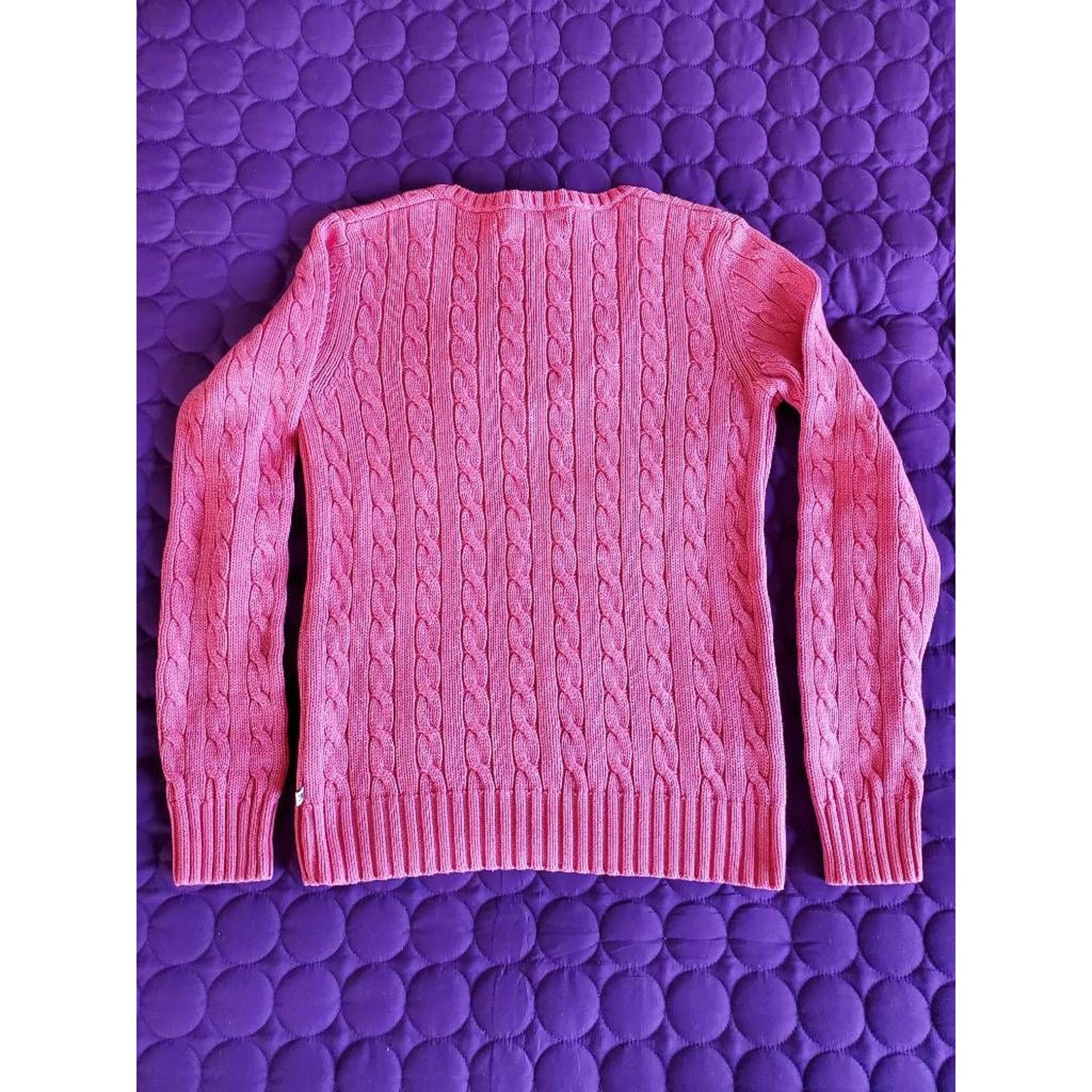 Tommy Hilfiger Tommy Hilfiger Coral Long Sleeve V Neck Pullover Sweater SP Size S / US 4 / IT 40 - 2 Thumbnail