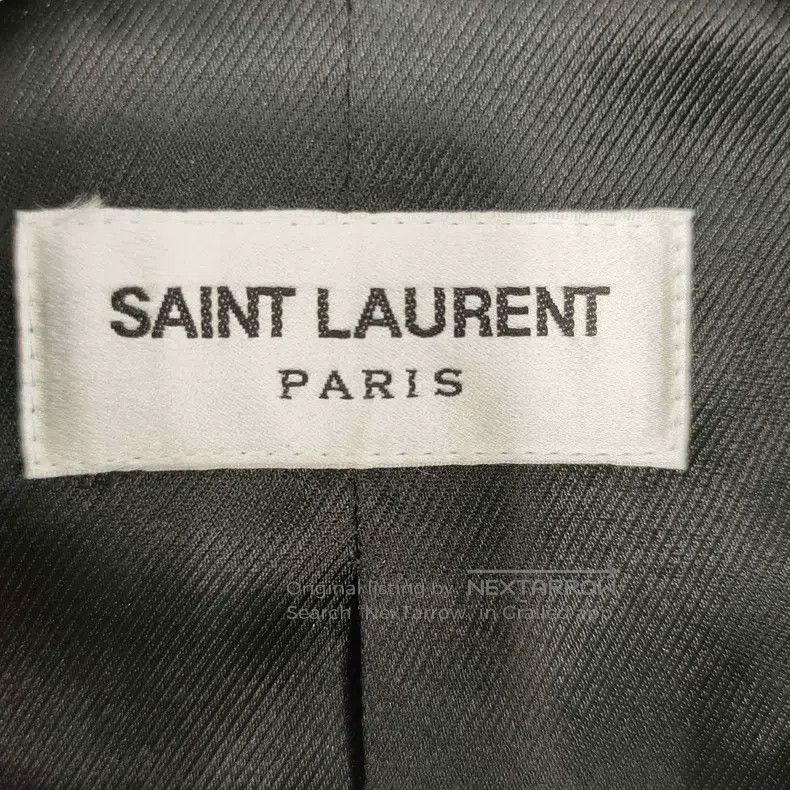 Saint Laurent Paris Saint Laurent Paris Black Double-Breasted Wool Overcoat Size US M / EU 48-50 / 2 - 3 Thumbnail