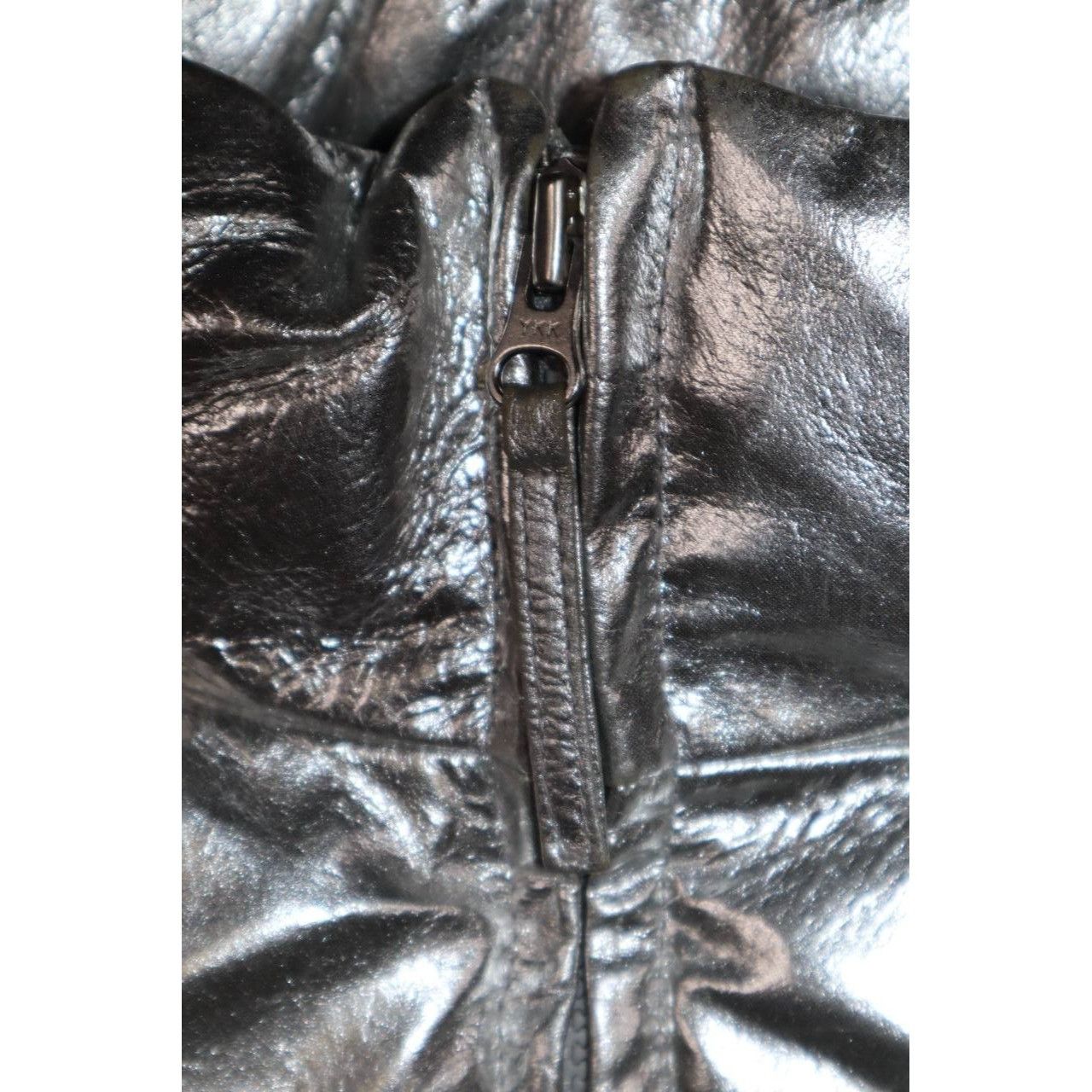 Christian Audigier Y2K Metallic Leather Puffer Jacket Gold Eagle Logo Sz M Size US M / EU 48-50 / 2 - 8 Thumbnail