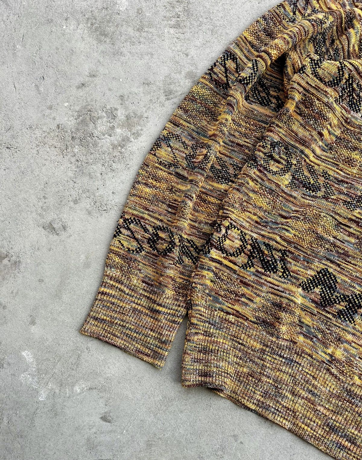 Missoni 💥CRAZY💥 VINTAGE MISSONI LOGO INTARSIA KNIT Size US L / EU 52-54 / 3 - 4 Thumbnail