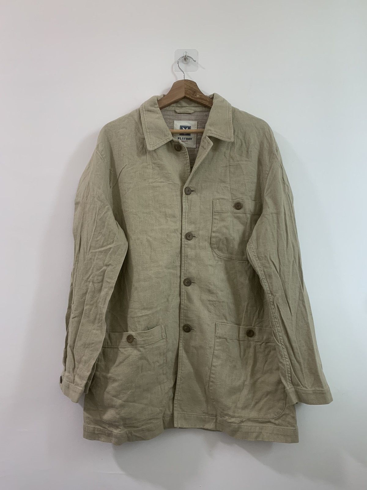 Japanese Brand × Playboy Vintage Playboy Button Beige Jacket Size US L / EU 52-54 / 3 - 1 Thumbnail
