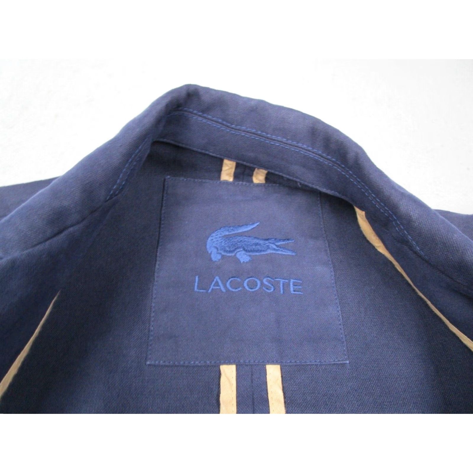 Lacoste Lacoste Women's Blue Cotton Cashmere Blend Full Zip Jacket Size 38 Size XS / US 0-2 / IT 36-38 - 3 Thumbnail