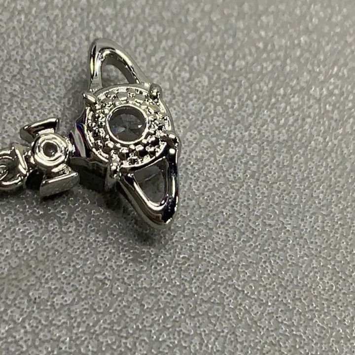 Vivienne Westwood Vivienne Westwood Reina Saturn Crystal Pendant Necklace Size ONE SIZE - 4 Thumbnail