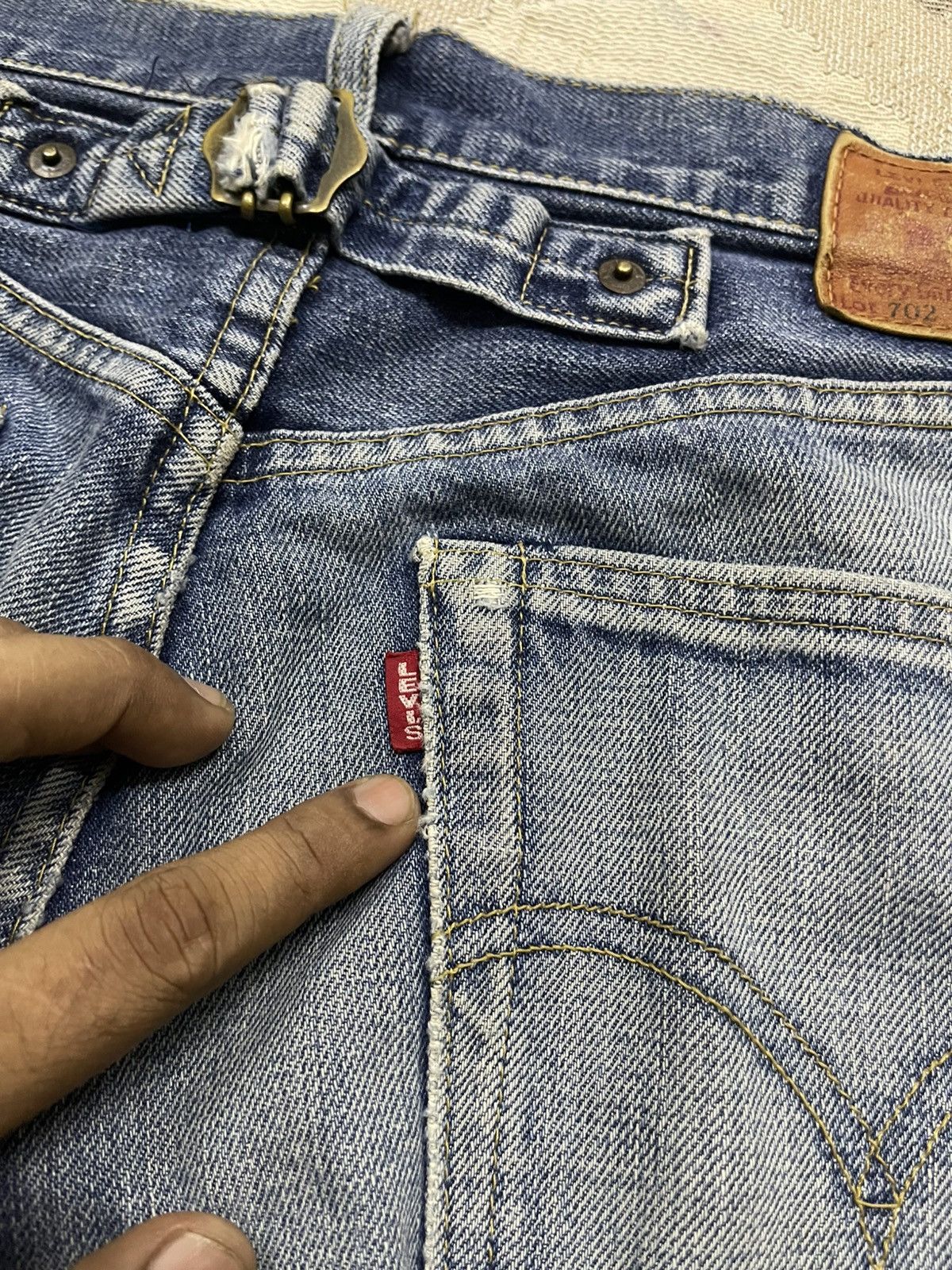 Levi's Vintage Clothing VINTAGE LEVIS 702 BIG E HOODED SELVEDGE DENIM JEANS Size US 32 / EU 48 - 18 Thumbnail