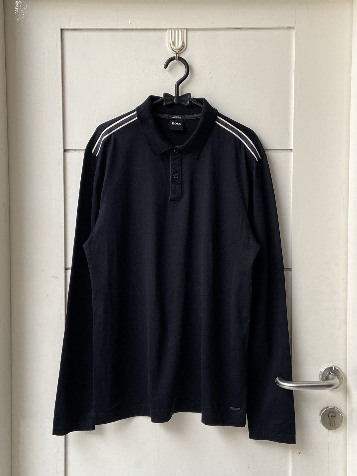 Hugo Boss HUGO BOSS Black Long T-shirt Size US S / EU 44-46 / 1 - 10 Thumbnail