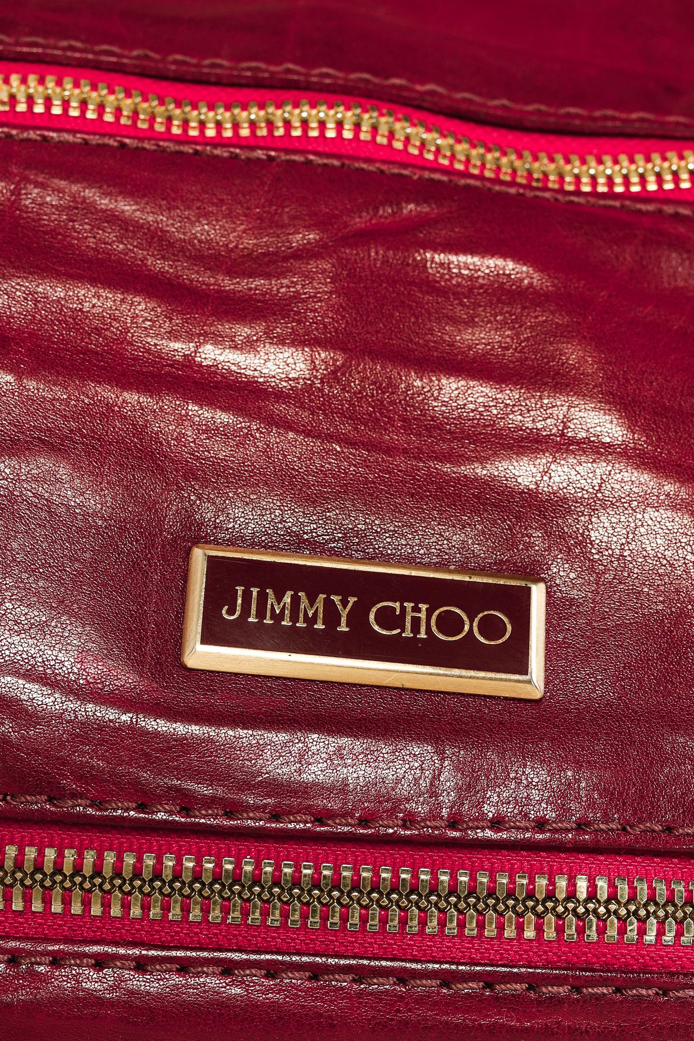 Jimmy Choo Jimmy Choo Mahala Red Slouchy Leather & Suede Shoulder Bag Size ONE SIZE - 10 Thumbnail