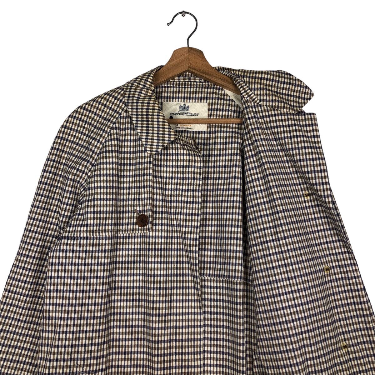 Aquascutum 🔥Long Jacket Aquascutum Made in England Nova Check Design Size US M / EU 48-50 / 2 - 13 Thumbnail