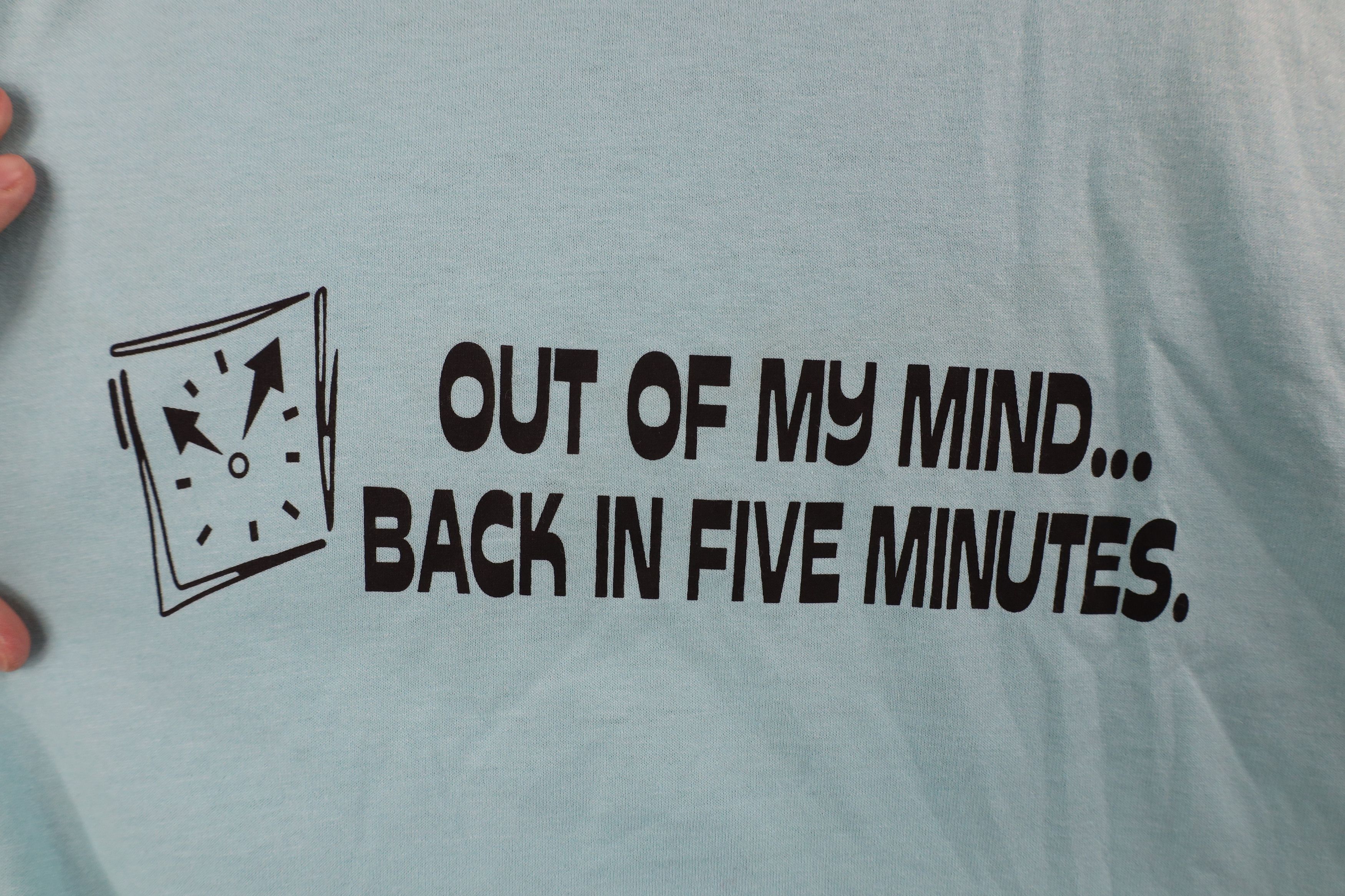 Vintage Vintage 90s Y2K Streetwear Mind Back In Five Minutes T-Shirt Size US XXL / EU 58 / 5 - 4 Thumbnail