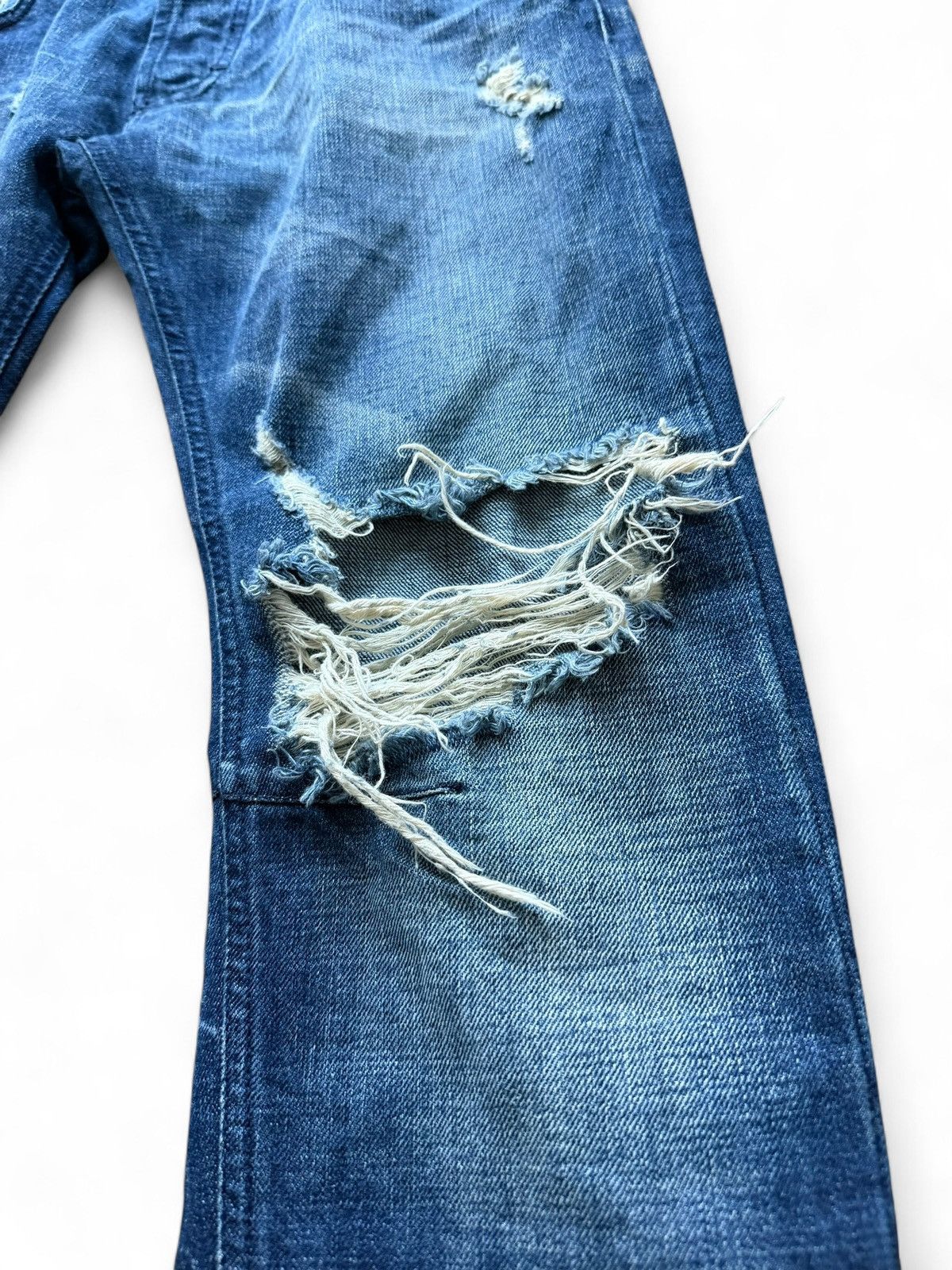 Balmain Early 2010s Pierre Balmain Distressed Skinny Denim Size US 30 / EU 46 - 2 Thumbnail