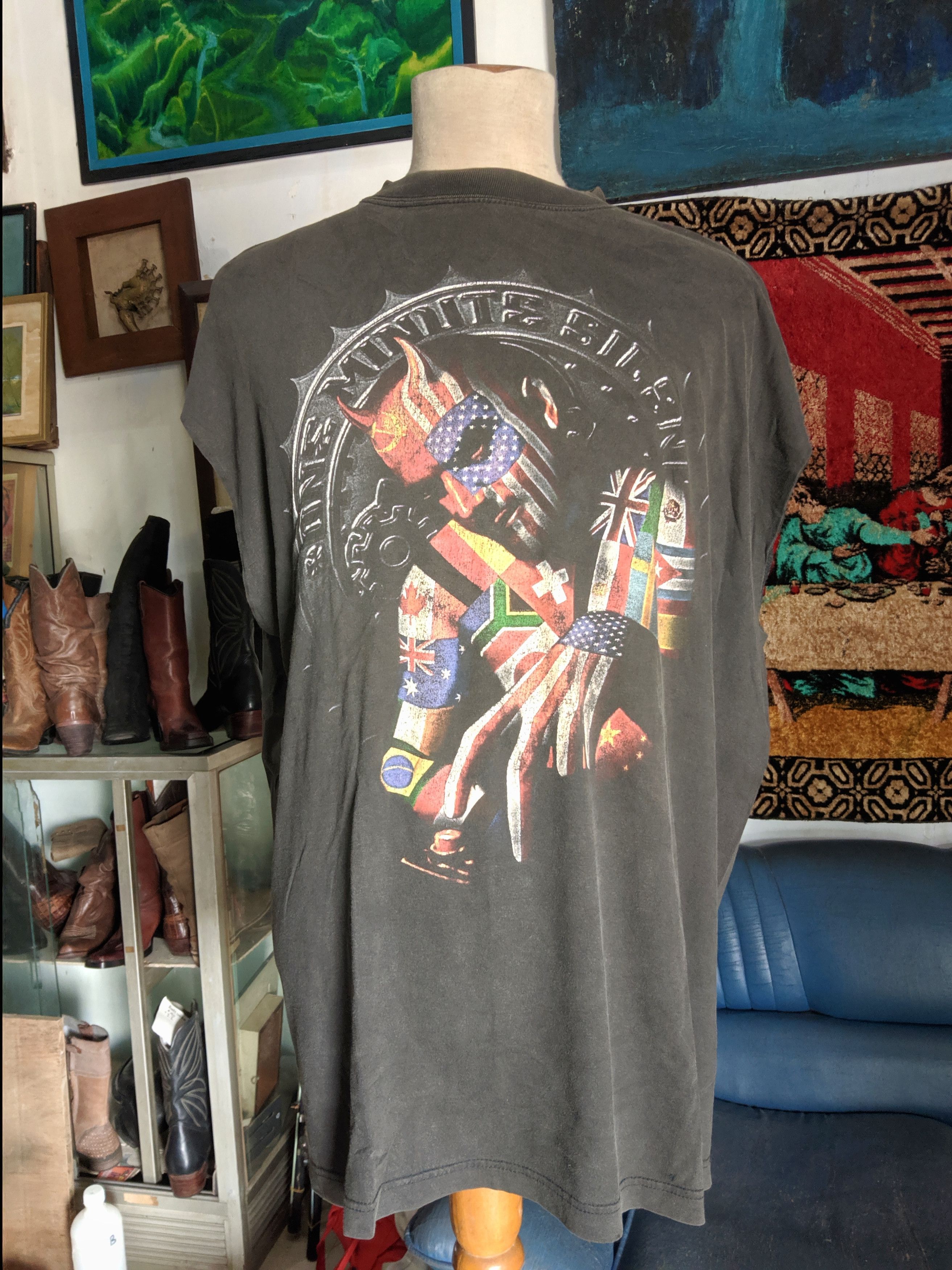 Band Tees × Rap Tees × Vintage 🌹ONE MINUTE SILENCE -XL- 🌹 Size US XL / EU 56 / 4 - 1 Thumbnail