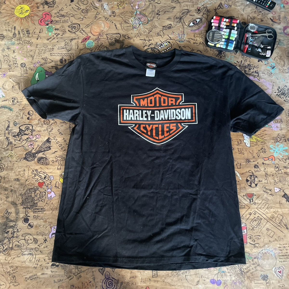 Harley Davidson × Vintage Harley Davidson T Shirt Size US XXL / EU 58 / 5 - 1 Thumbnail
