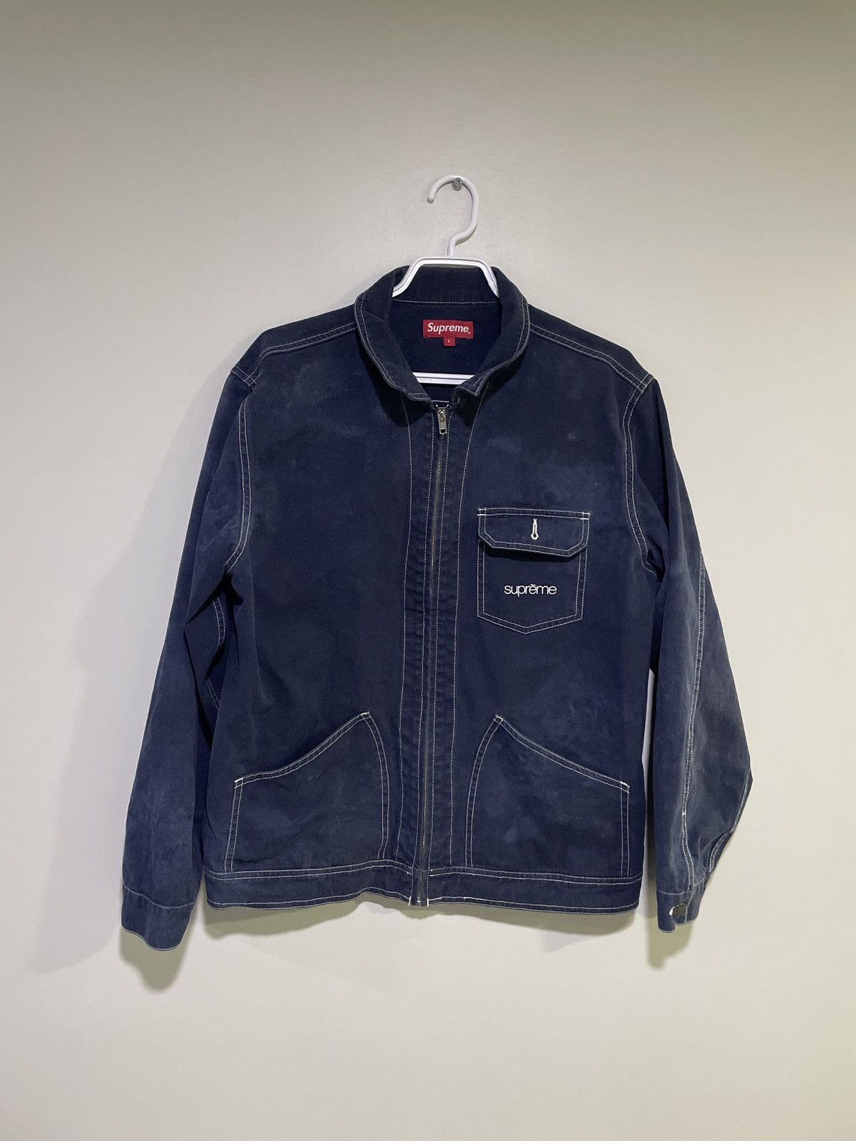 Supreme Supreme contrast stitch work jacket L | Grailed