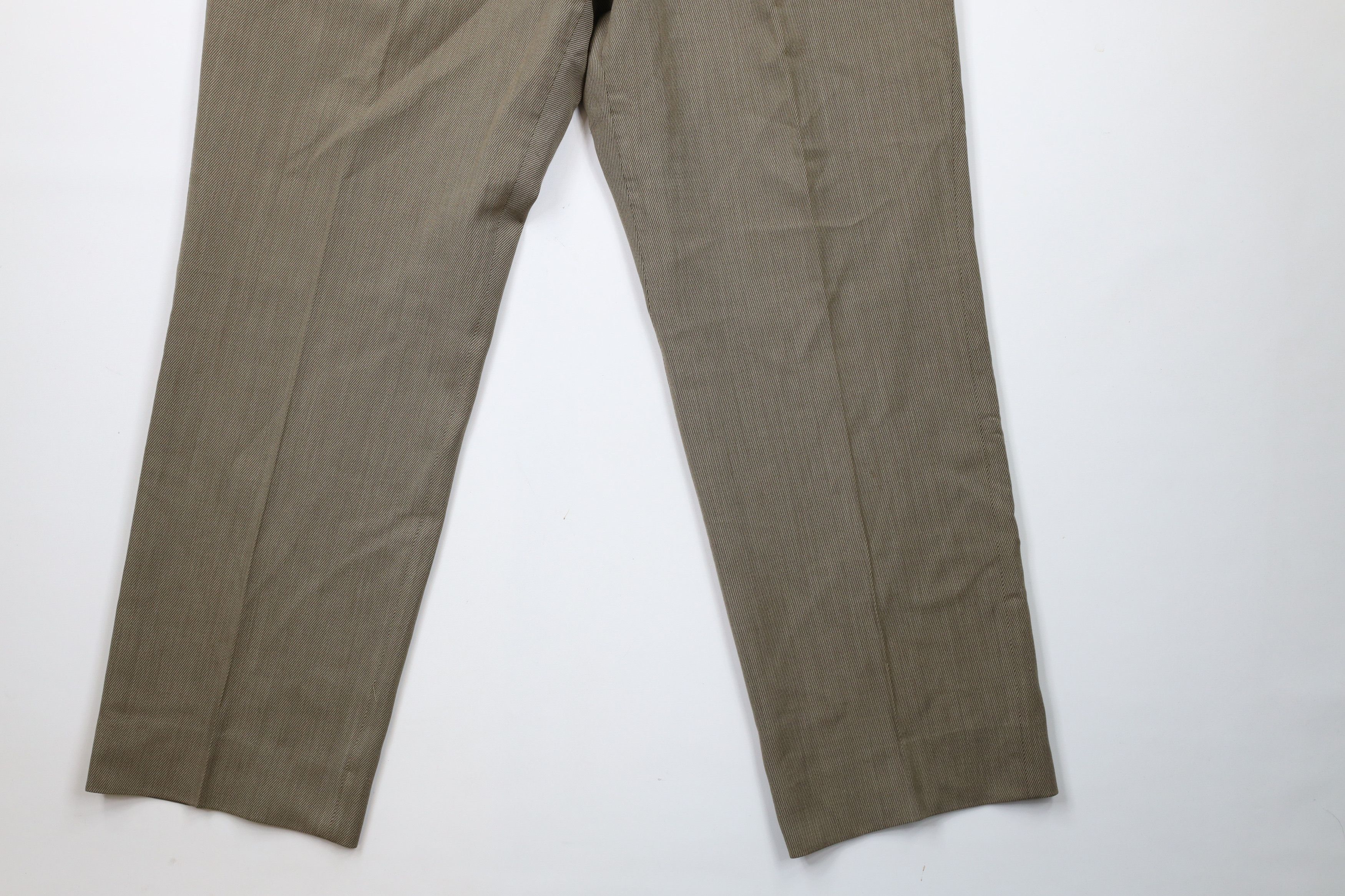 Vintage Vintage 90s Streetwear Whipcord Wool Blend Wide Leg Pants Size US 38 / EU 54 - 4 Thumbnail