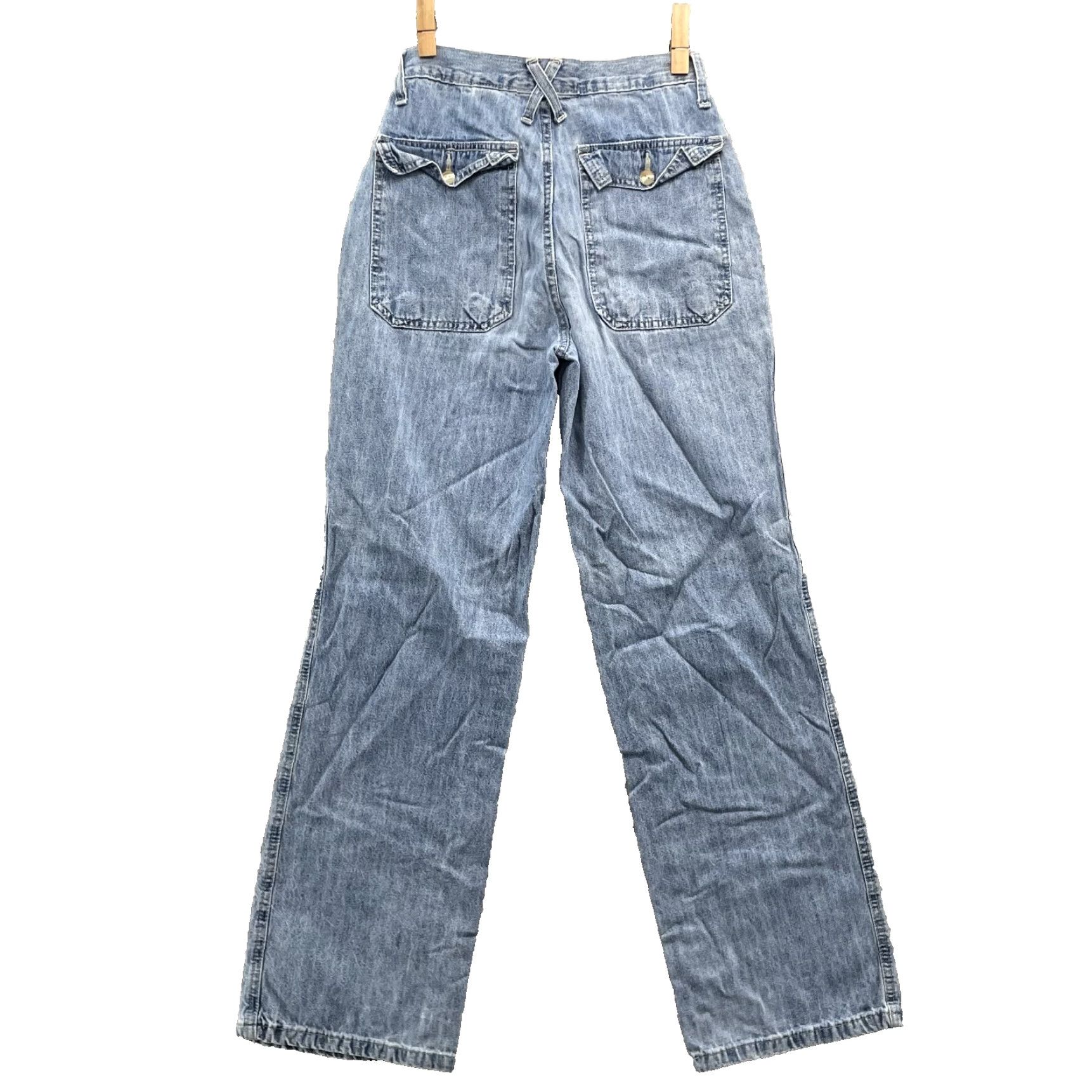 Vintage VINTAGE Xhilaration Jeans Women's 3 25x29* Y2K 90's Wide Retro Cl Academia Shirt Women 25 Blue Jeans Mens Women Girls Size 42" / US 20 - 2 Thumbnail