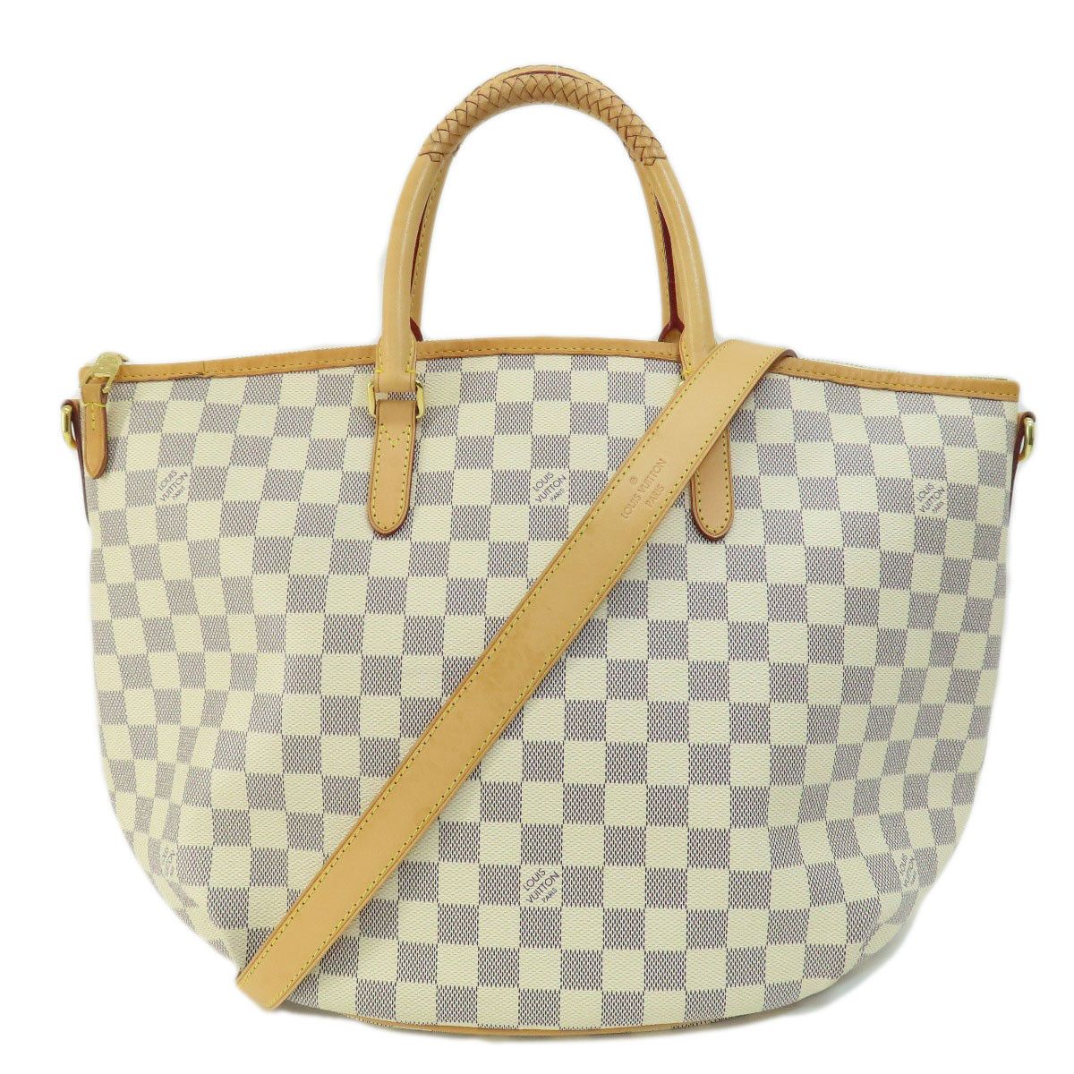 Louis Vuitton Riviera MM Damier Azur Tote Bag Canvas