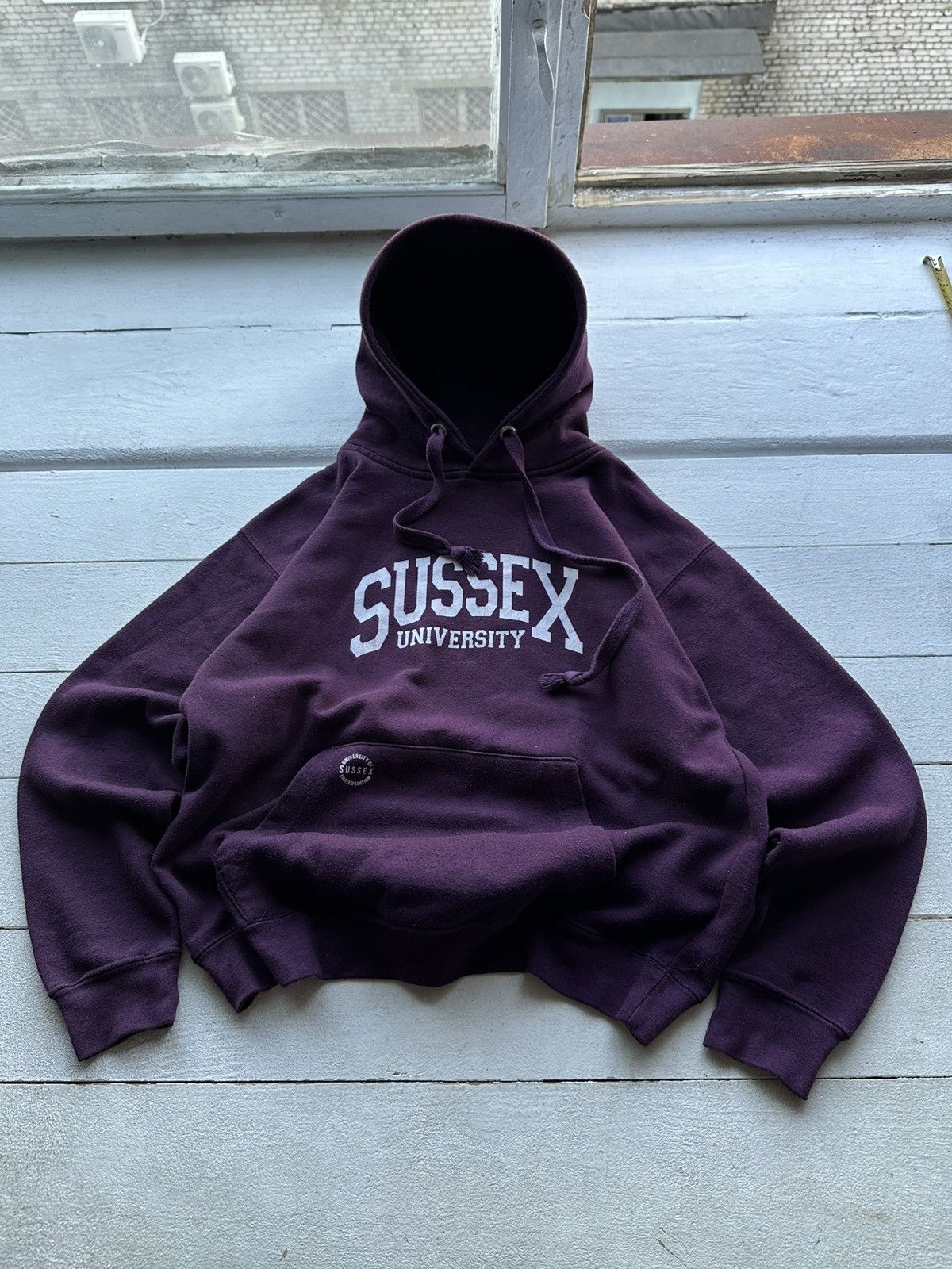Vintage 🚨Vintage SUSSEX University USA Sweater Hoodie RARE BIG LOGO Size US M / EU 48-50 / 2 - 1 Thumbnail