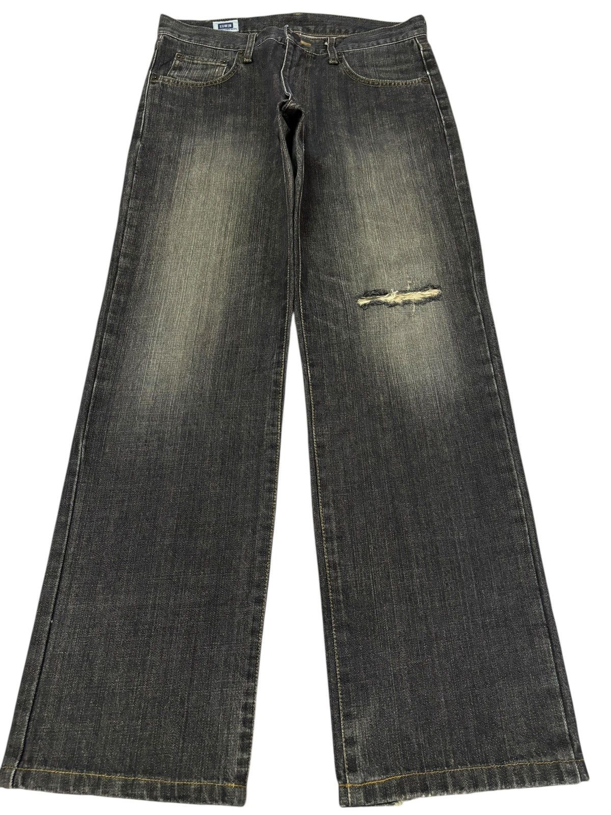 Edwin Vtg Edwin Japan 404 Distressed Jeans Size US 31 - 1 Thumbnail
