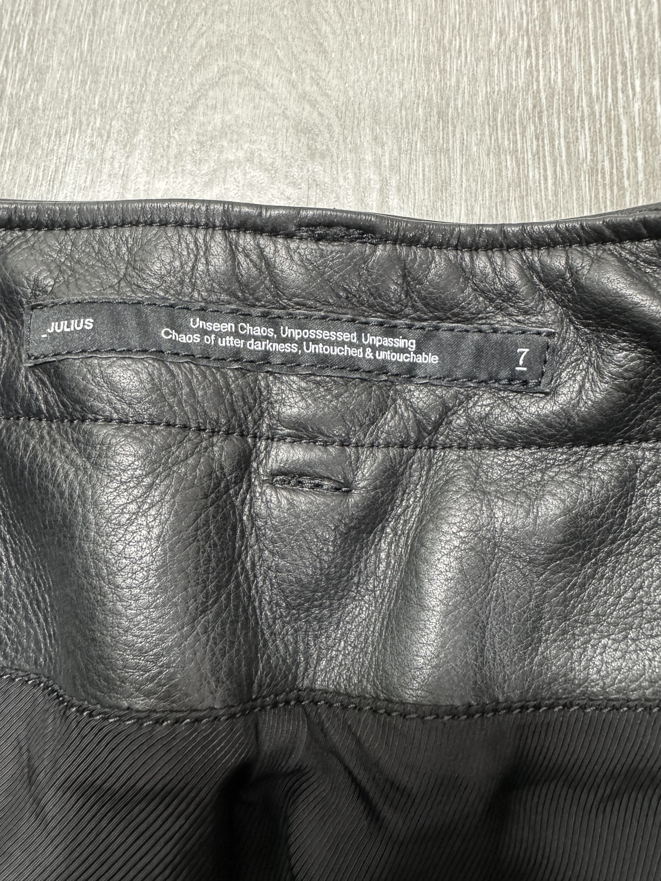Julius Julius Gasmask Leather pants 3size Size US 32 / EU 48 - 14 Thumbnail