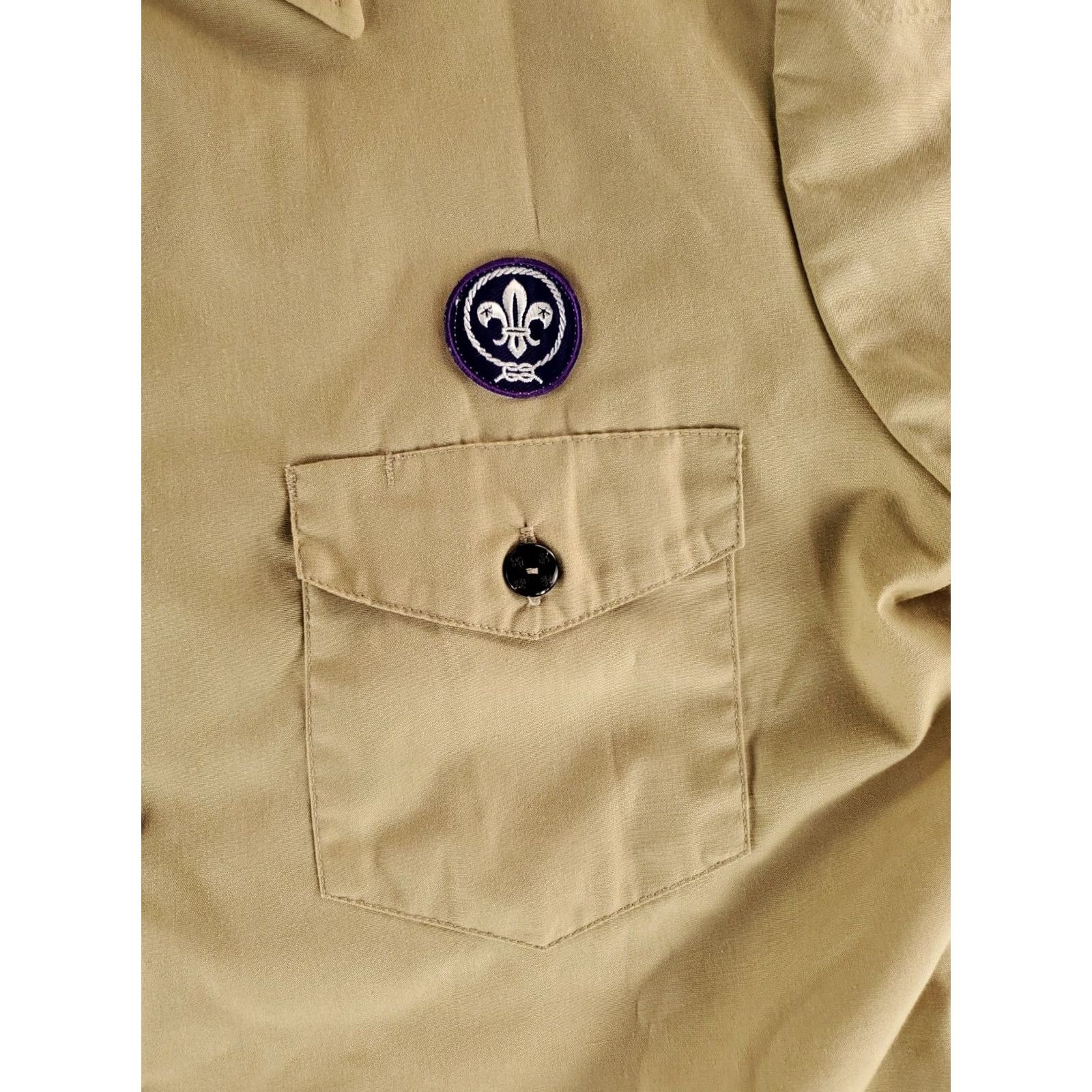 Vintage VINTAGE Boy Scouts of America Shirt Short Sleeve Mens M Tan 90s Button Made USA Mens Size US M / EU 48-50 / 2 - 4 Thumbnail