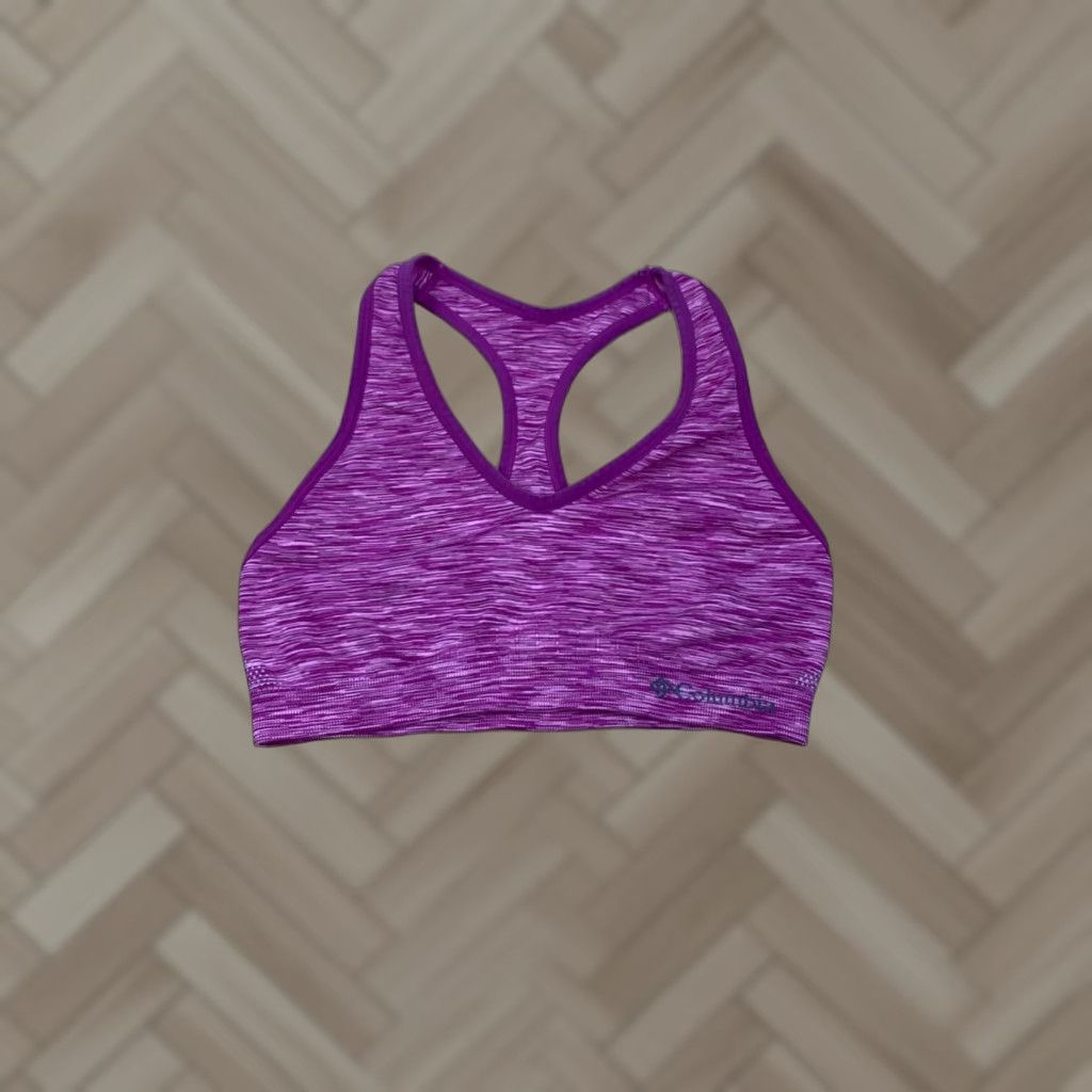 Pinko Columbia Sports Bra Womens L Pink Racerback Activewear Gym #4693 Size ONE SIZE - 1 Thumbnail