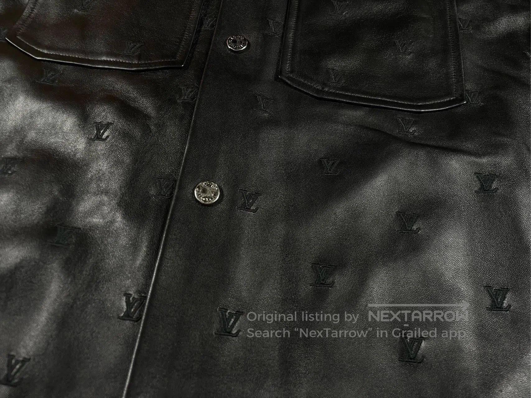 Louis Vuitton LV x Pharrell Leather Jacket. Size US XXL / EU 58 / 5 - 3 Thumbnail