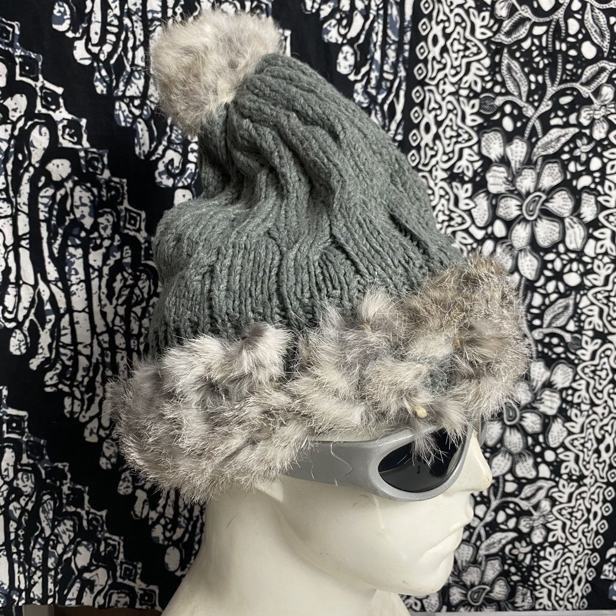 Japanese Brand × Vintage 2000s y2k japanese brand mohair fur beanie hats Size ONE SIZE - 3 Thumbnail