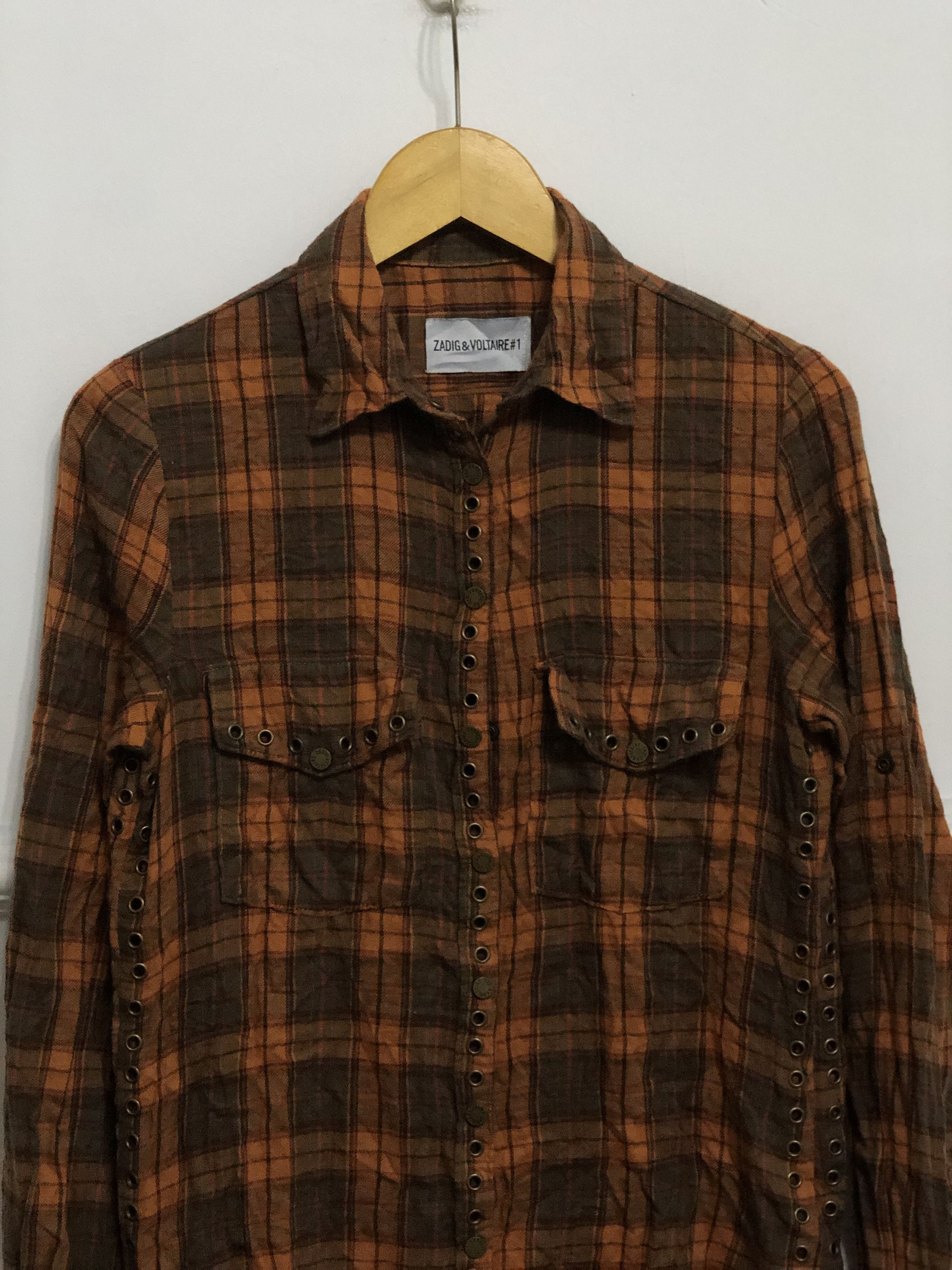 Zadig & Voltaire Zadig & Voltaire punk studed button ups shirts Size US S / EU 44-46 / 1 - 3 Thumbnail