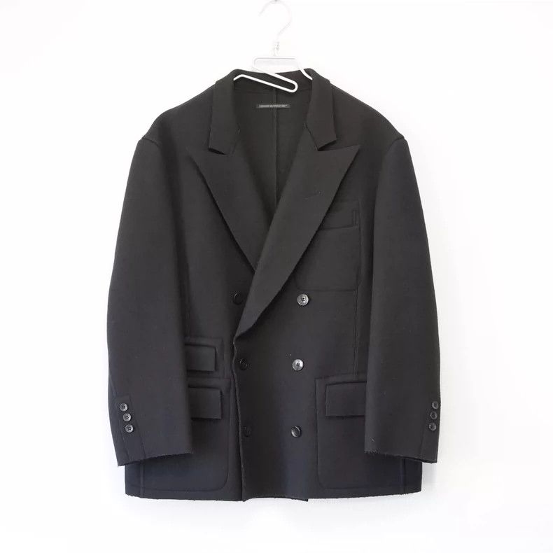 Yohji Yamamoto 95AW Double breasted multi-pocket sheep outside