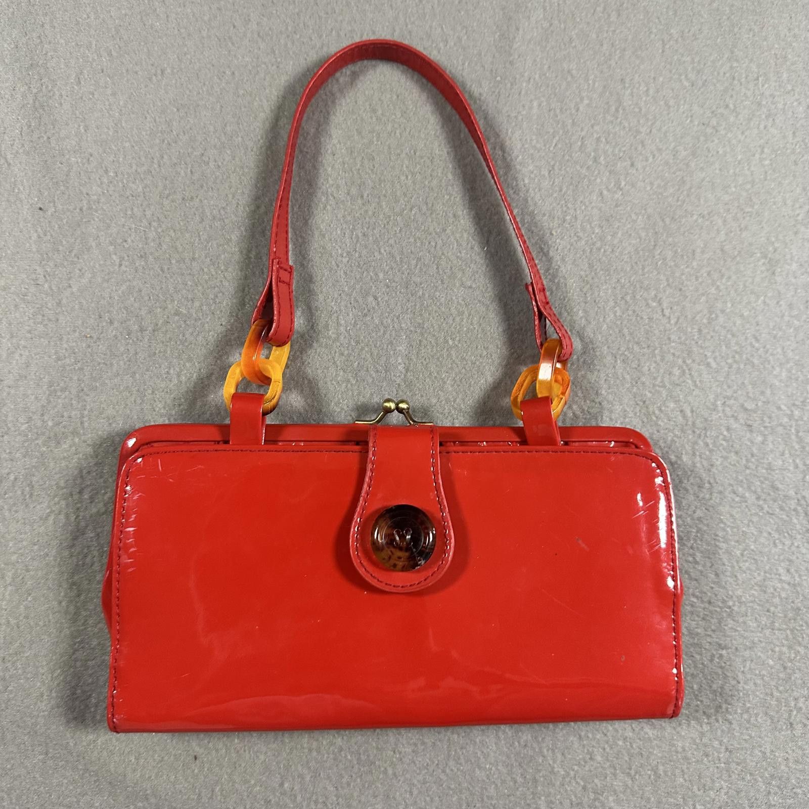 Other Shoulder Bag Red Mini Y2K Button Detail Size ONE SIZE - 1 Thumbnail