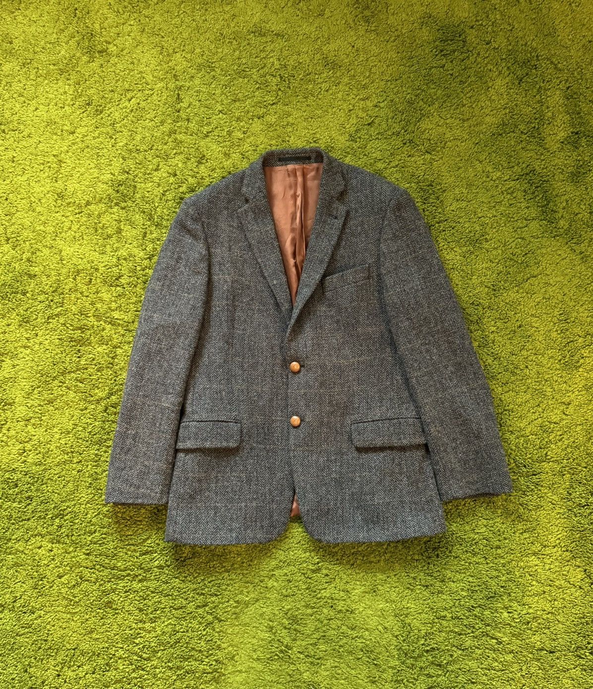 Harris Tweed × Vintage Harris Tweed 2000s vintage wool blazer Size 50R - 1 Thumbnail