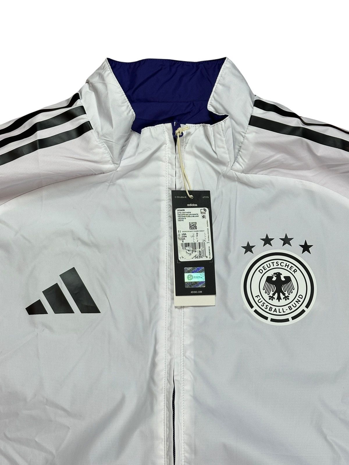 Adidas Germany 2024 Track Jacket (Reversible) Size US M / EU 48-50 / 2 - 5 Thumbnail