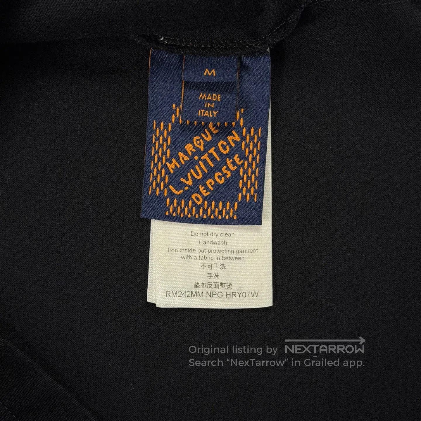Louis Vuitton LV Tyler Collab Dog Embroidery Black Tee. Size US M / EU 48-50 / 2 - 4 Thumbnail