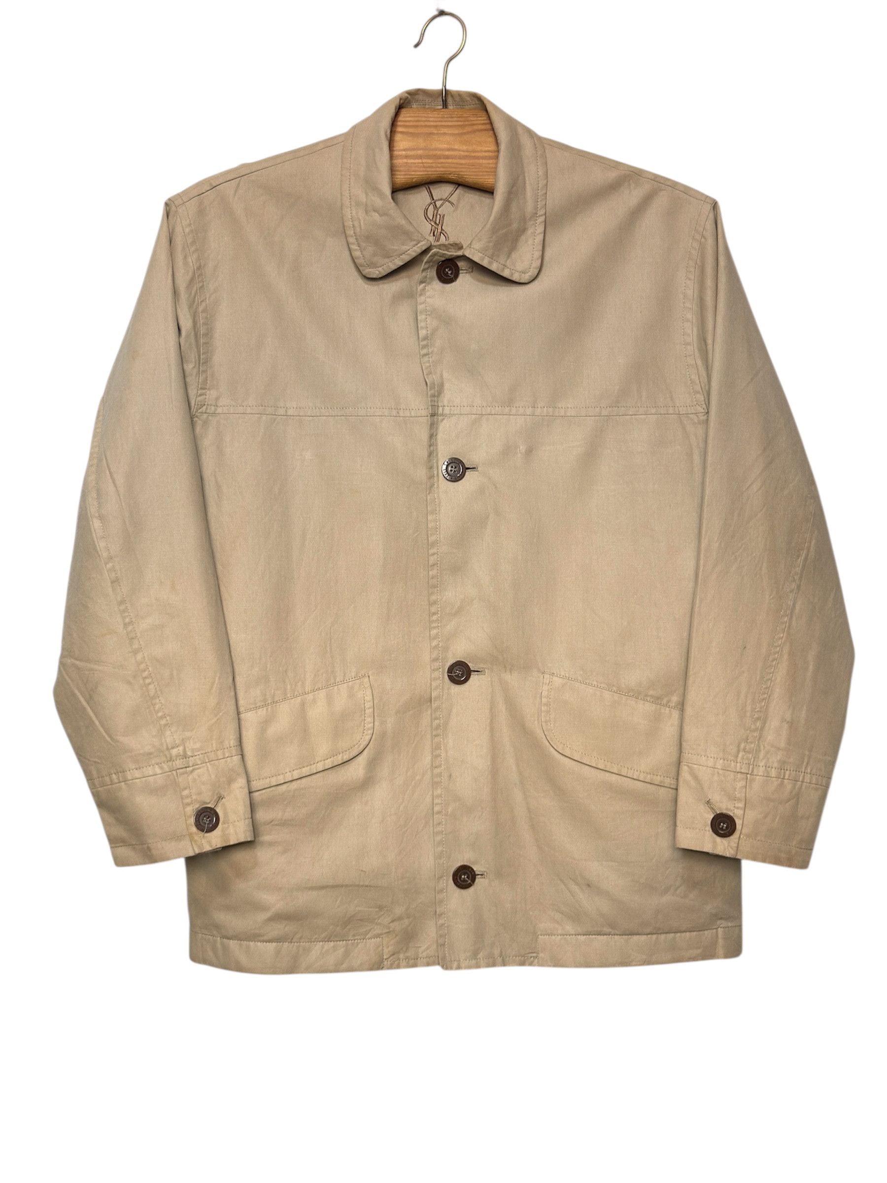 Yves Saint Laurent 🔥 Linen blazer waxed Yves Saint Laurent light jacket M/L Size US L / EU 52-54 / 3 - 1 Thumbnail