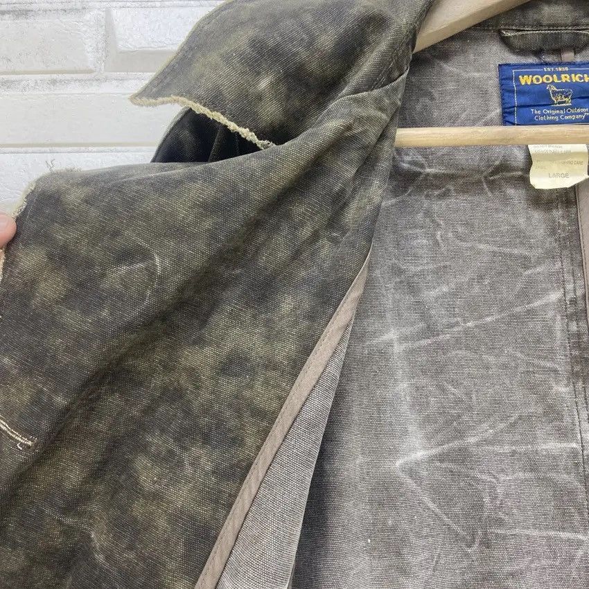 Woolrich Woolen Mills Vtg Woolrich Camouflage Distressed Double Breasted Jacket Size US M / EU 48-50 / 2 - 19 Thumbnail