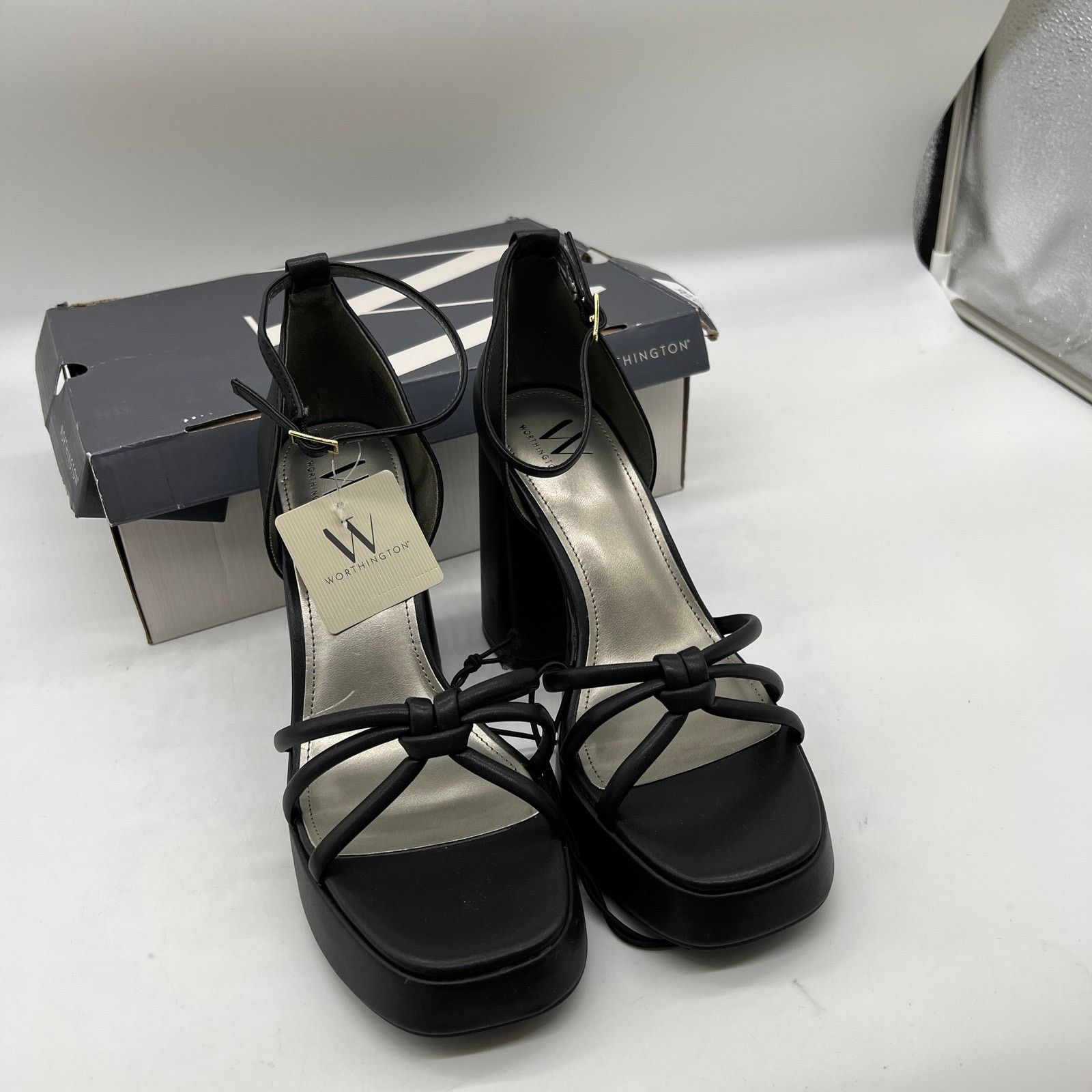 Other Worthington Womens Ellsworth Heeled Sandals Black Size US 9 / IT 39 - 3 Thumbnail