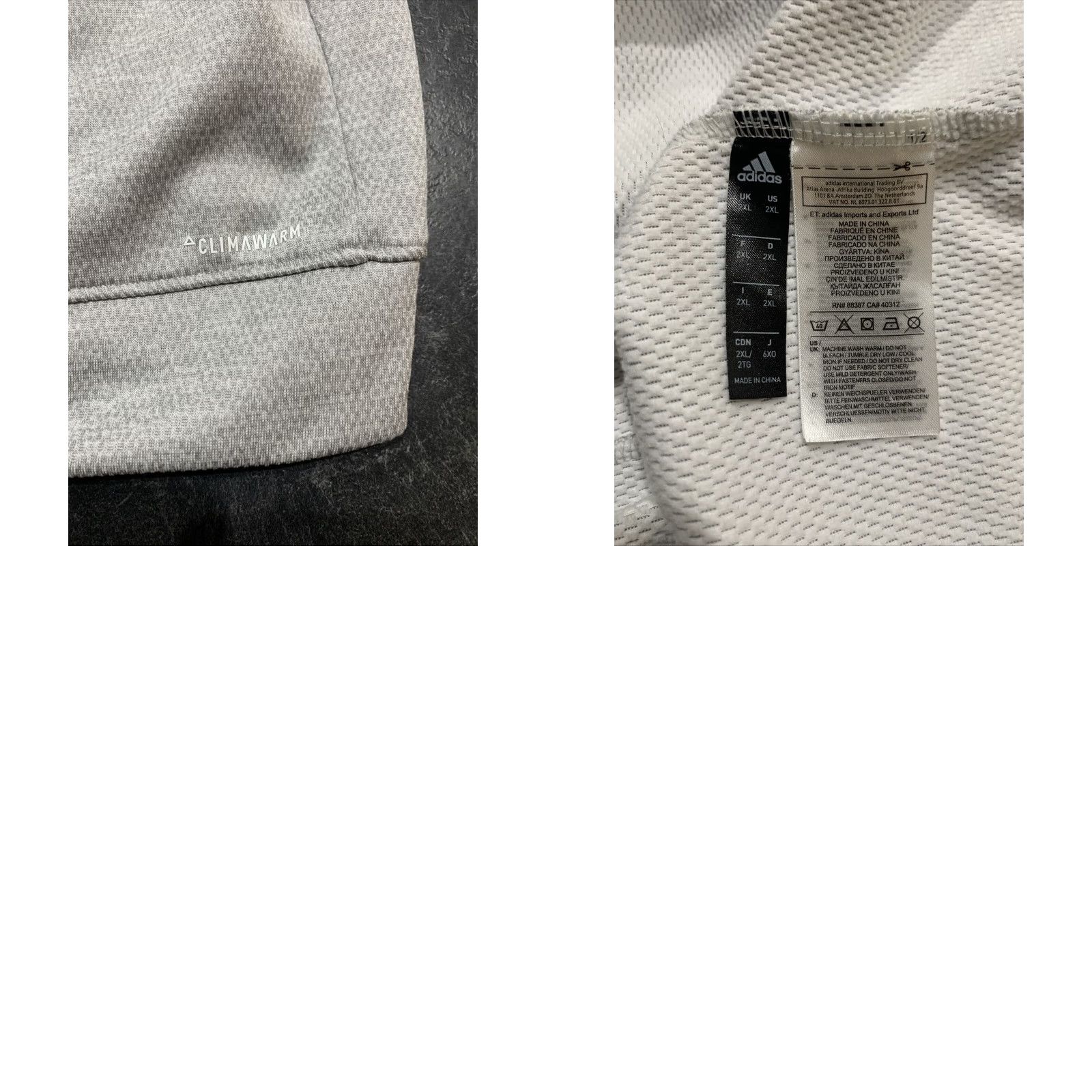 Adidas Adidas Hoodie Mens 2XL Sweatshirt Gray Pullover Fleece Logo Athletic Sports Activewear Size US XXL / EU 58 / 5 - 8 Thumbnail