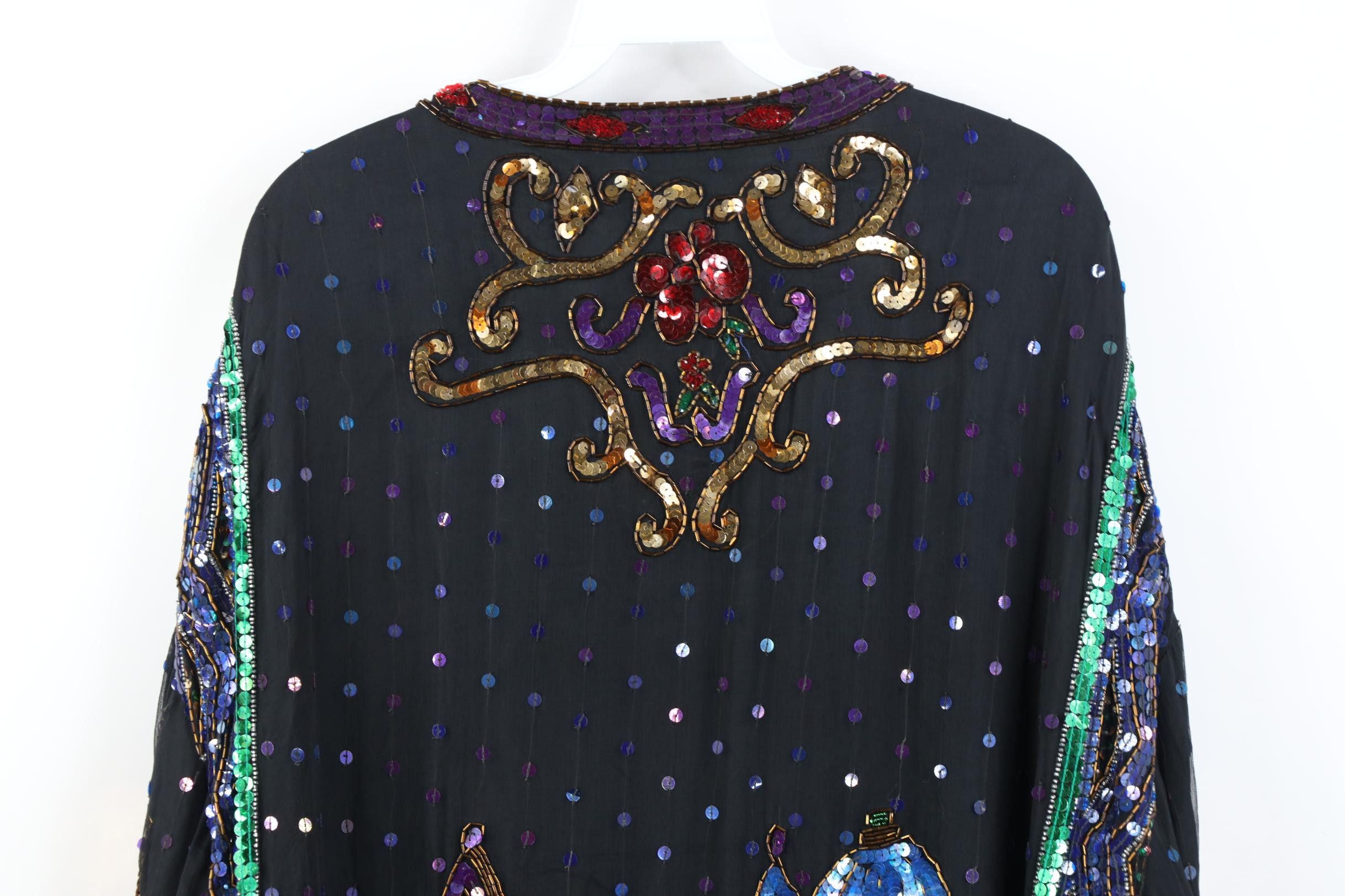 Vintage Vintage 80s 90s Together Arabian Nights Evening Jacket Glam Size 3XL / US 20-22 - 20 Thumbnail