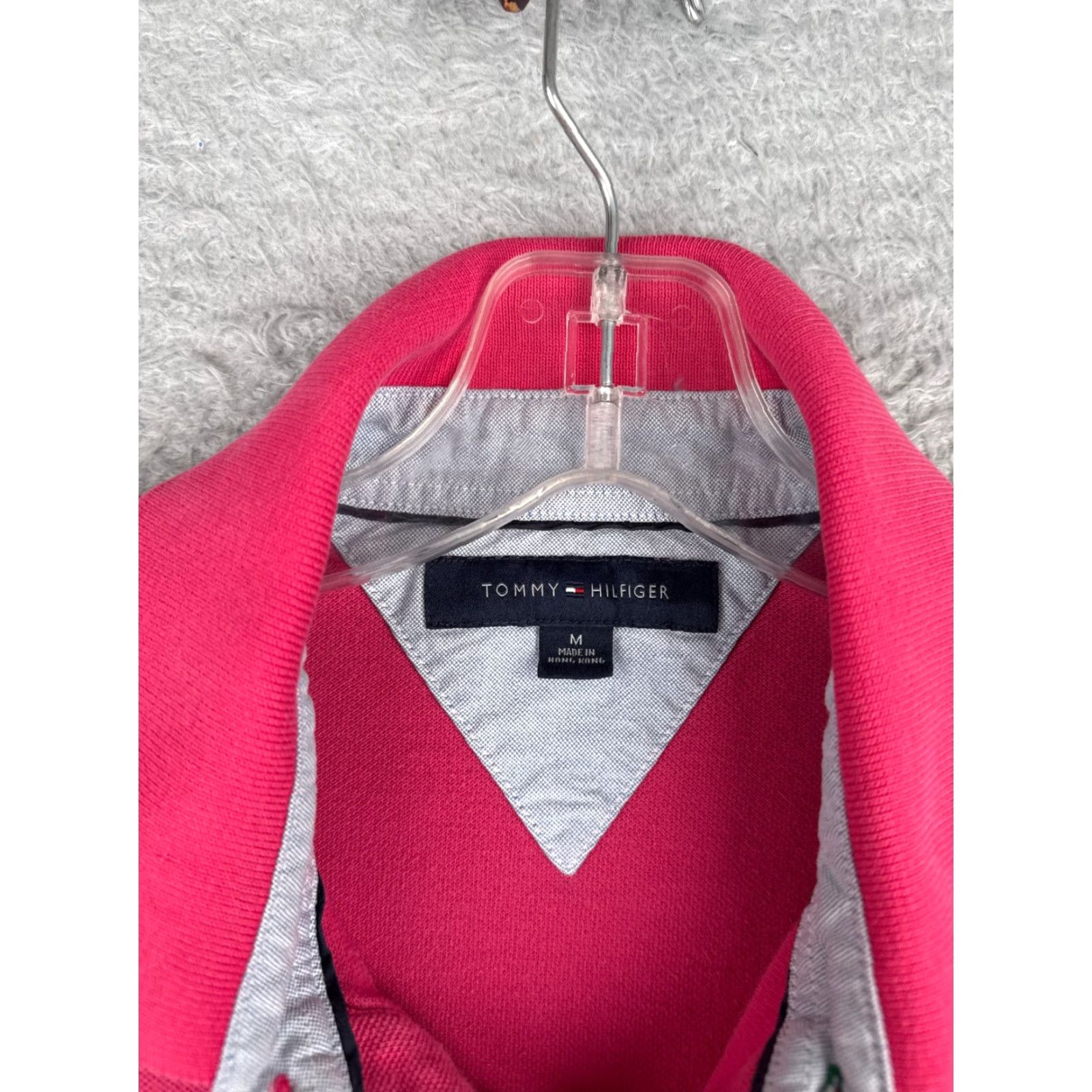 Tommy Hilfiger Tommy Hilfiger Polo Shirt Men Medium Red 100% Cotton Short Sleeve Slim Logo Embroidered Modern American Sports Mens Size US M / EU 48-50 / 2 - 7 Thumbnail