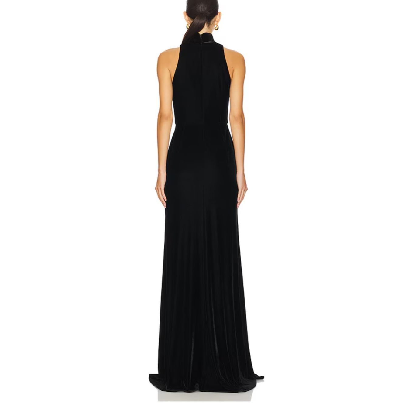 Other Sau Lee Ariana Gown in Black Velvet Size 8 Size M / US 6-8 / IT 42-44 - 2 Thumbnail