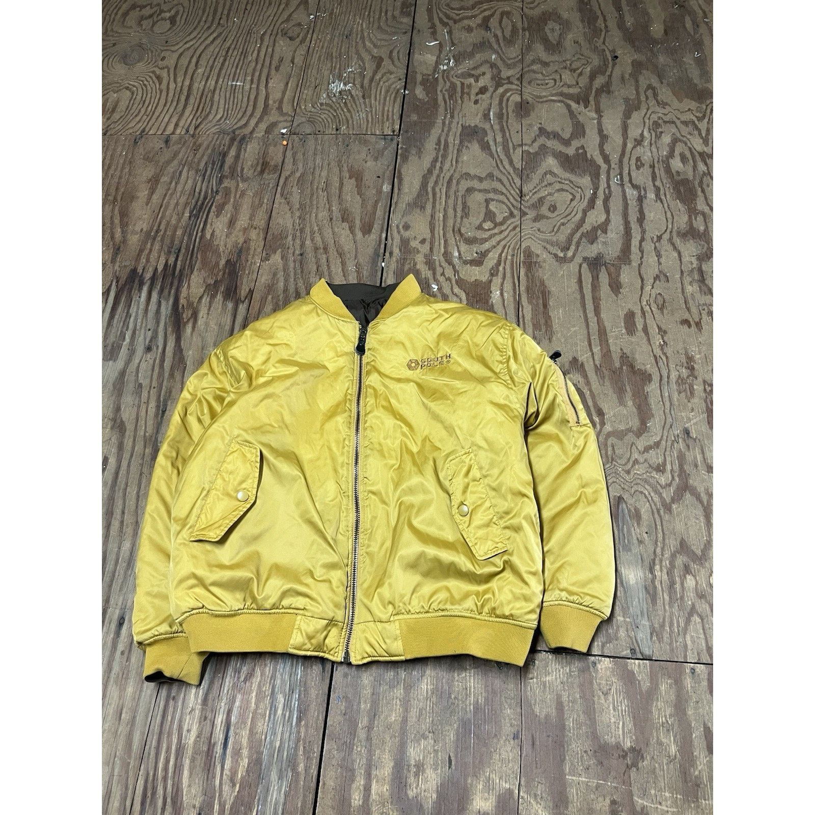 Southpole VTG Southpole Reversible Bomber /Puffer Jacket Brown/ Yellow Size US XXL / EU 58 / 5 - 4 Thumbnail
