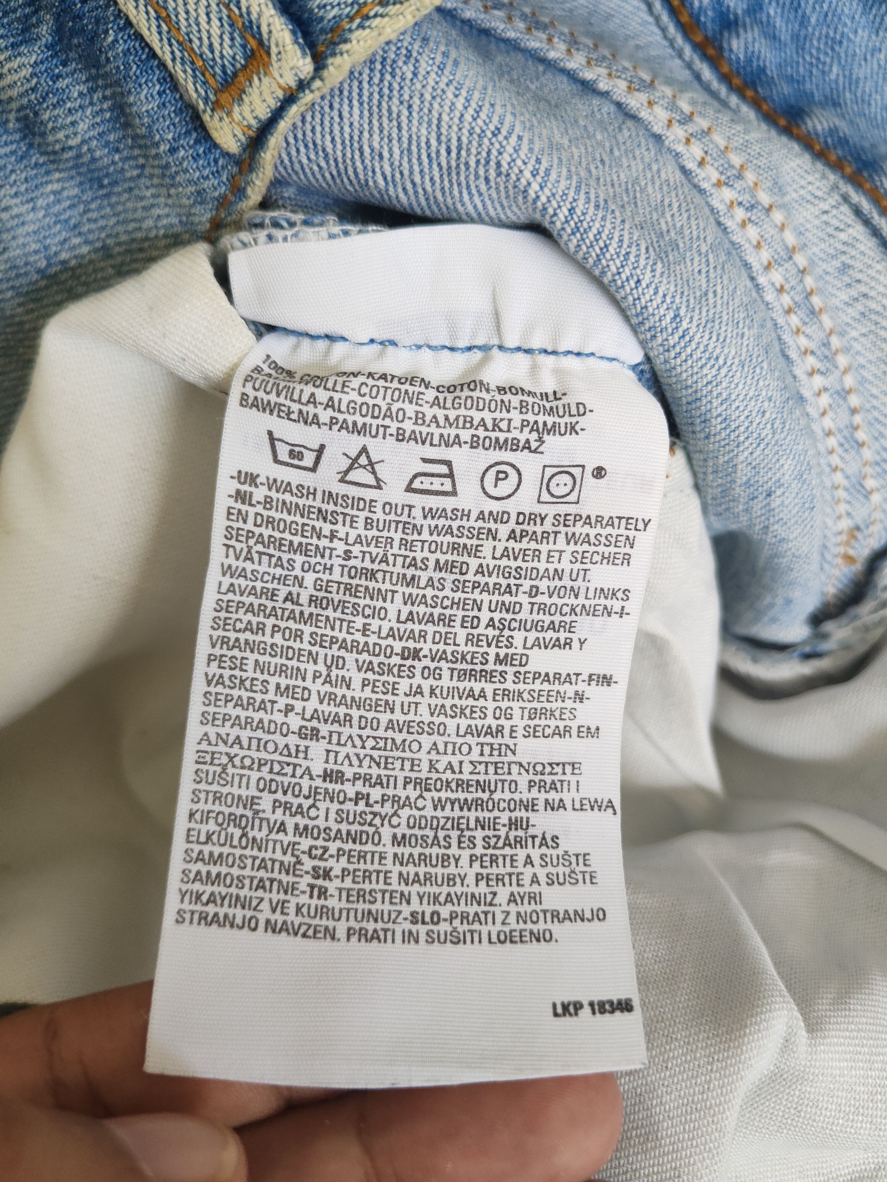 Levi's Levi's Blue Distressed Ripped Jeans #S2822 Size US 31 - 15 Thumbnail