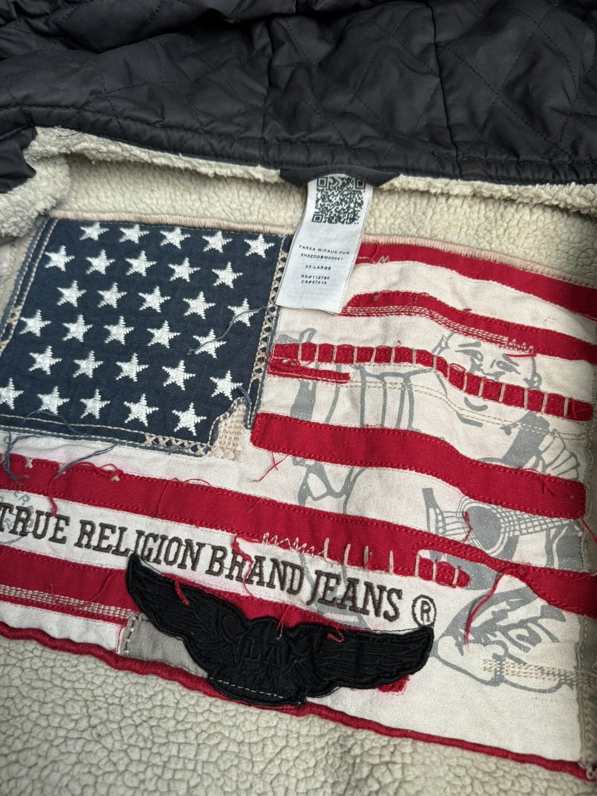 Designer × True Religion × Vintage 🥶 Vintage parka jacket True Religion USA Flag Military Size US XXL / EU 58 / 5 - 6 Thumbnail