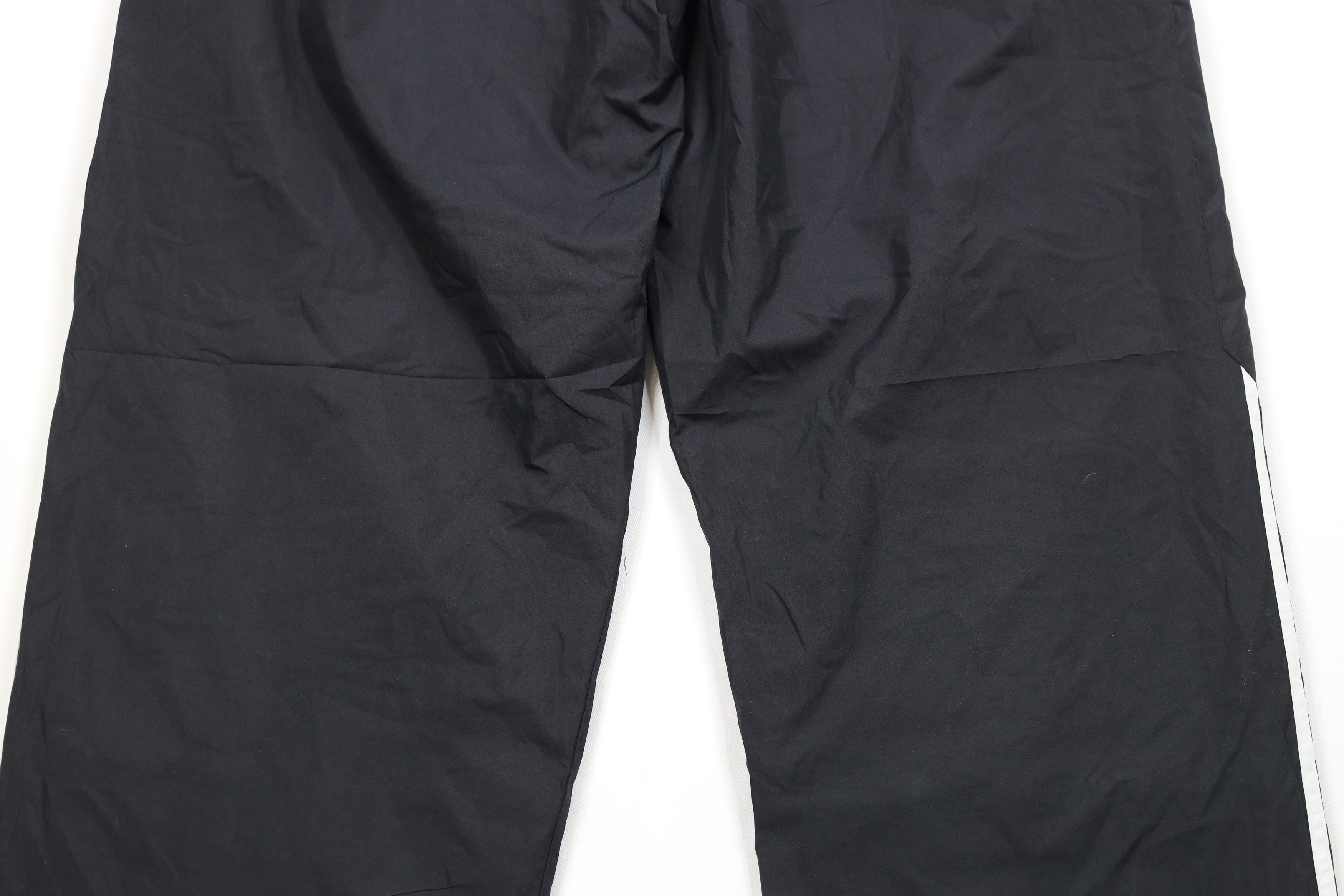 Adidas × Vintage Vintage Adidas Spell Out Striped Lined Wide Leg Pants Black Size US 34 / EU 50 - 9 Thumbnail