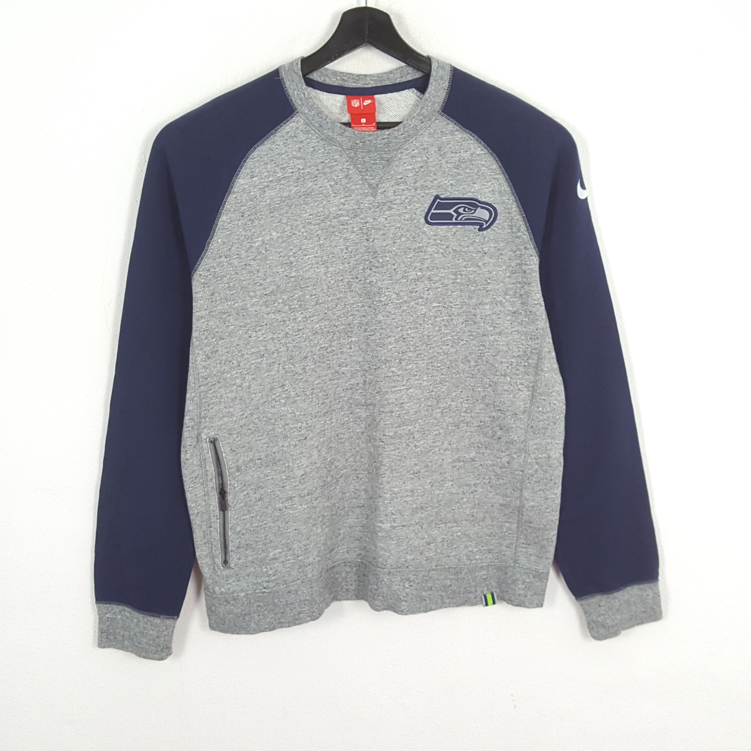 NFL × Nike × Vintage NIKE SEATLE SEAHAWKS NFL Football Team Sweatshirt Size US L / EU 52-54 / 3 - 1 Thumbnail