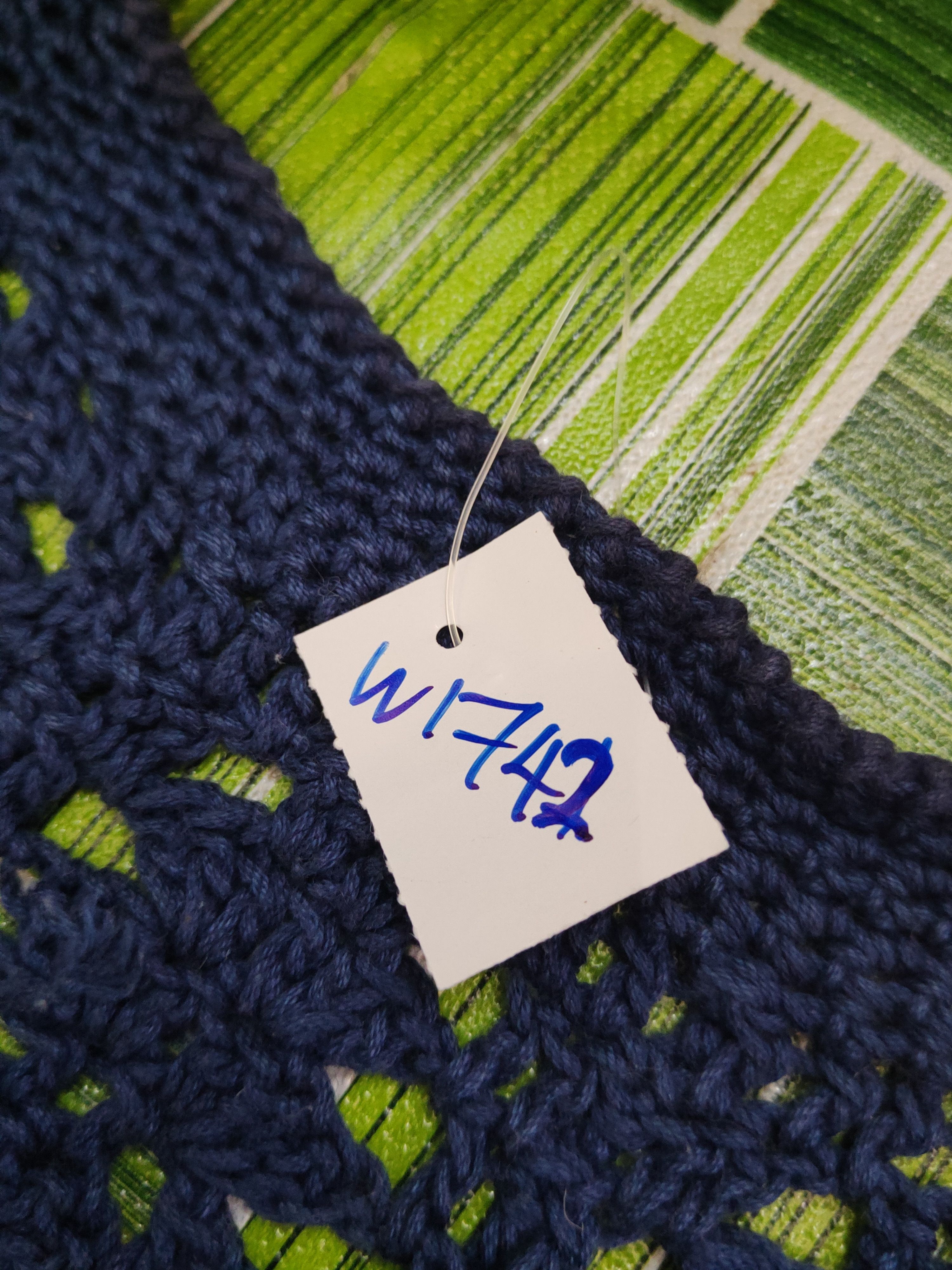 Japanese Brand Japanese Brand Navy Crochet Meshnet Knitwear Vests #W1742 Size M / US 6-8 / IT 42-44 - 10 Thumbnail