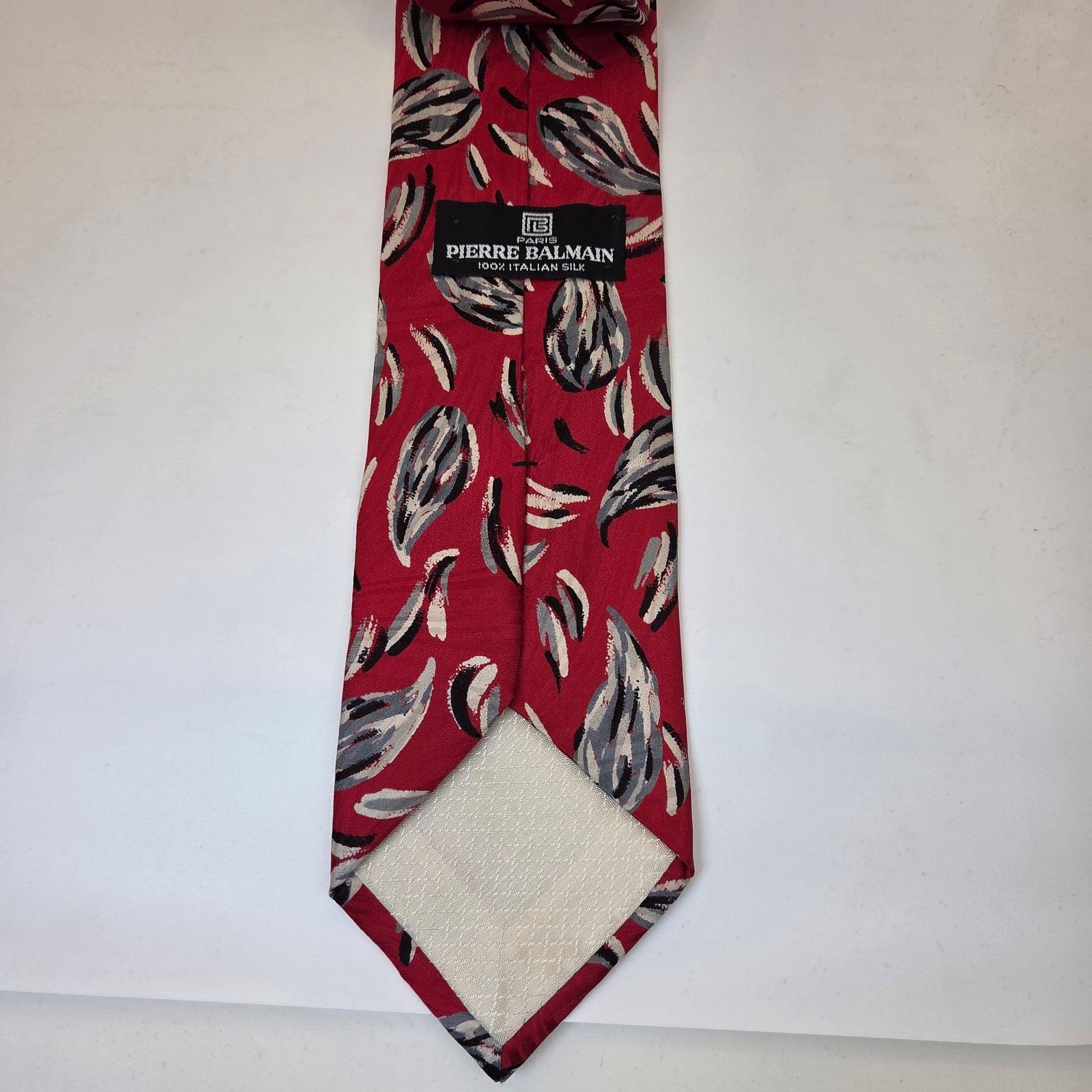 Pierre Balmain Pierre Balmain Italian Silk Abstract Tie Size ONE SIZE - 4 Thumbnail