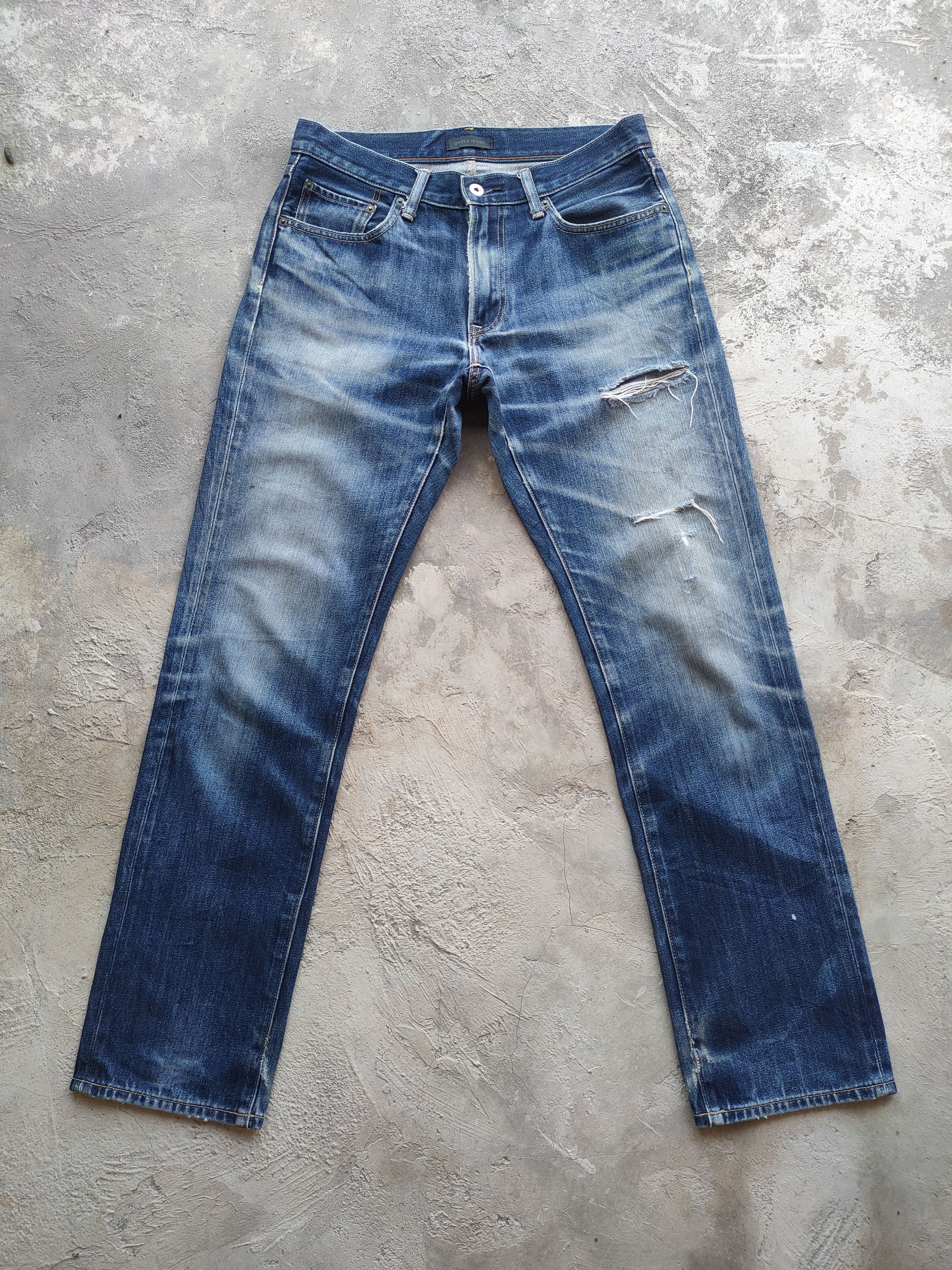 Japanese Brand W32 VINTAGE JAPANESE FADED DISTRESSED JEAN PANTS Size US 32 / EU 48 - 1 Thumbnail