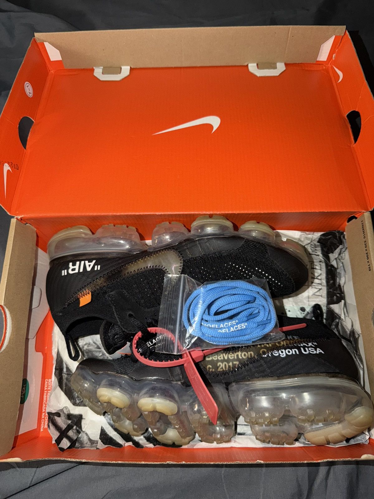Nike × Off-White Nike Air Vapormax ‘Off White Black (2018)’ Size 8M Size US 8 / EU 41 - 8 Thumbnail