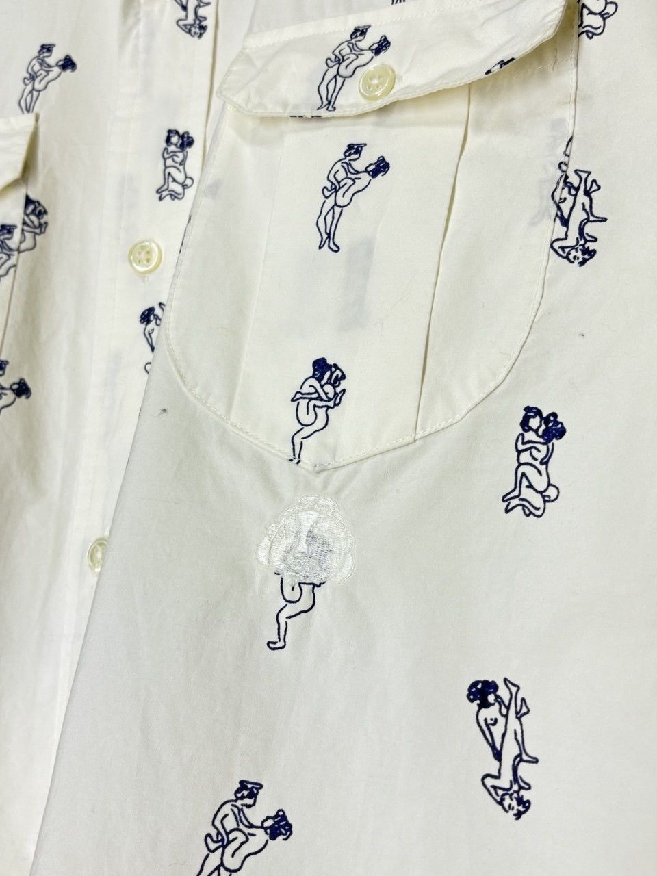 Evisu Evisu Japanese Kamasutra All Over Print Short Sleeve Shirt Size US S / EU 44-46 / 1 - 5 Thumbnail