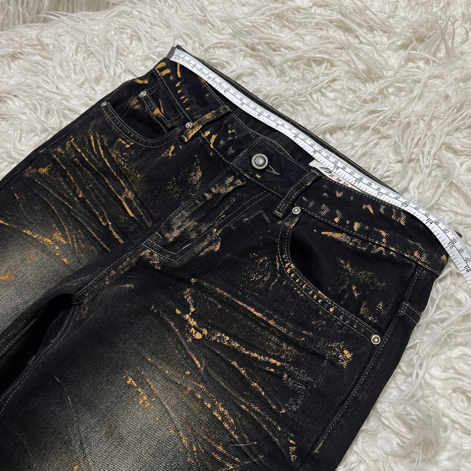 Hysteric Glamour Vintage Japanese Brand Faded Low-rise Bootcut Denim Jeans Size 30" / US 8 / IT 44 - 15 Thumbnail